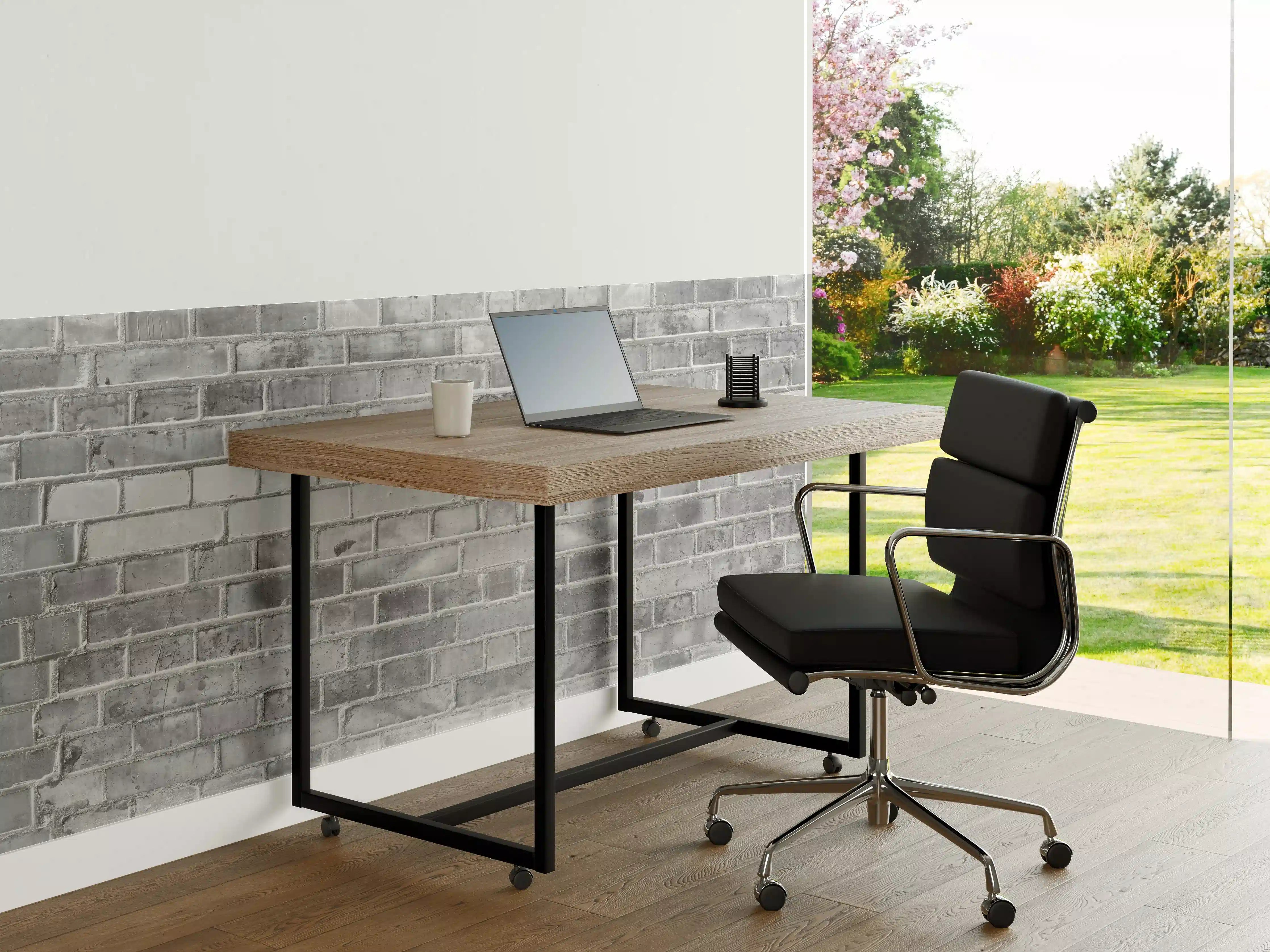 Büro Wandgestaltung - Weiß-Graue Backstein Wandtextur