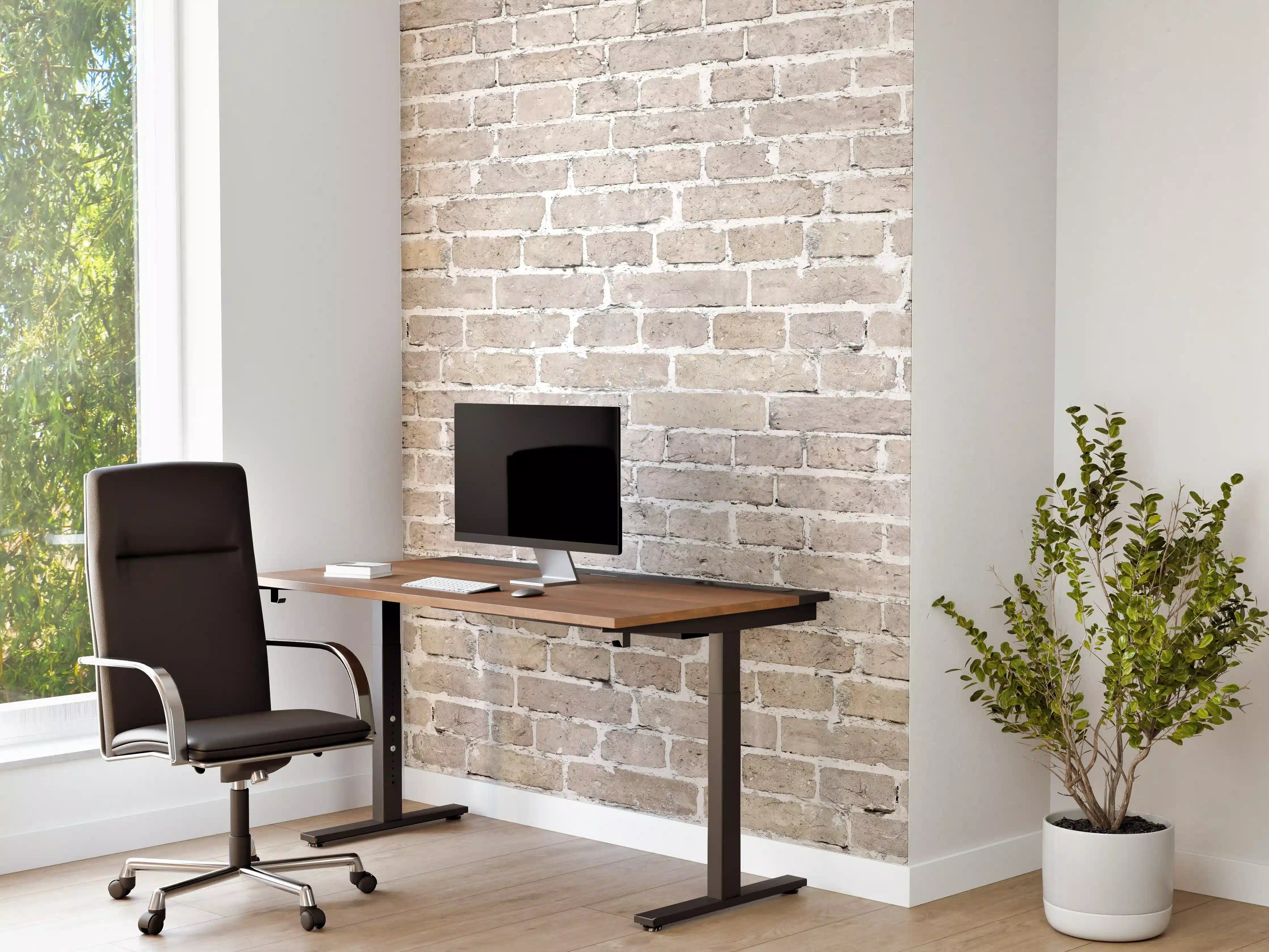 Büro Wandgestaltung - Weiß gewaschenes altes Mauerpanorama