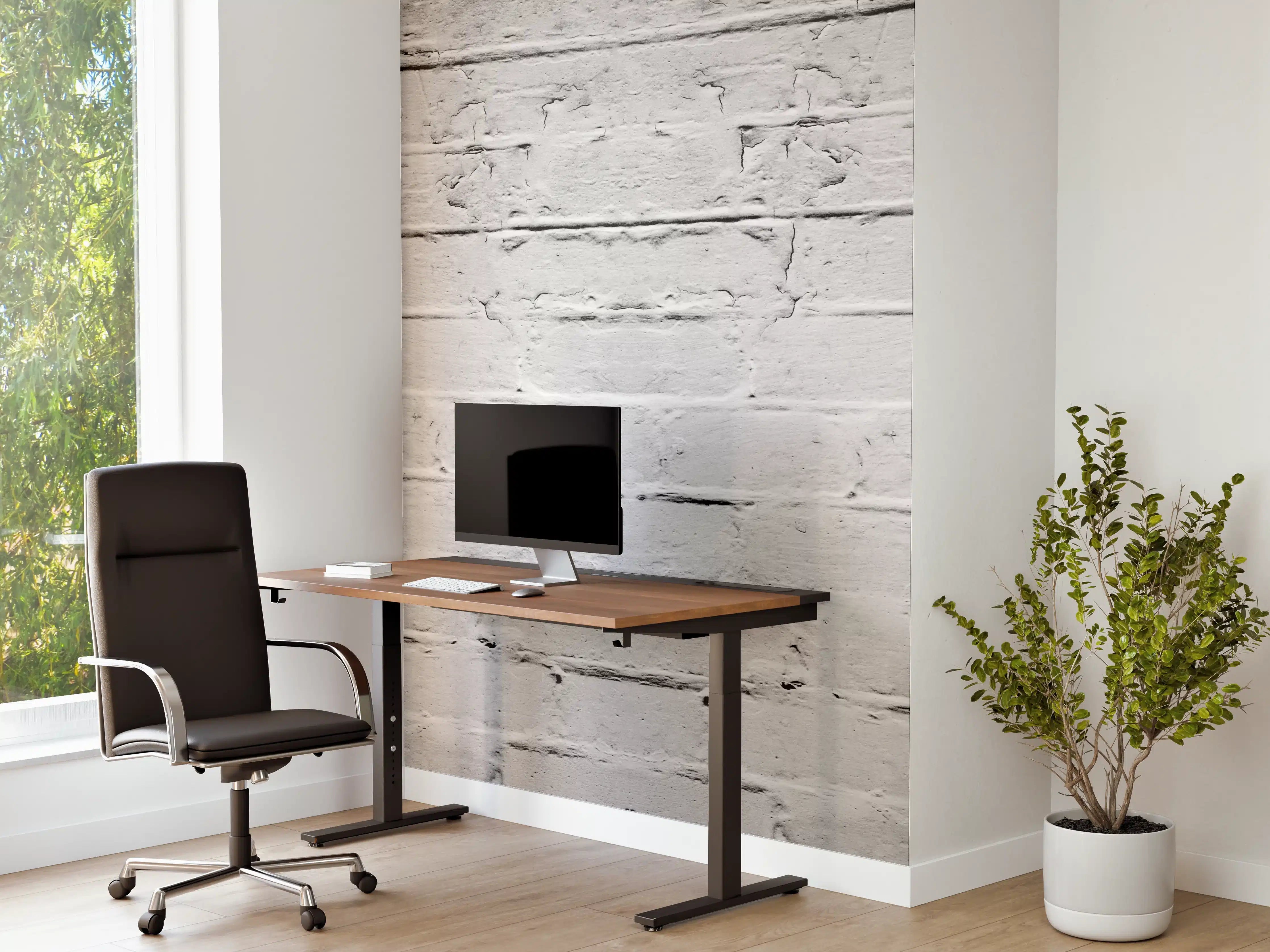 Büro Wandgestaltung - Weiß grau beschädigte Backstein Wand