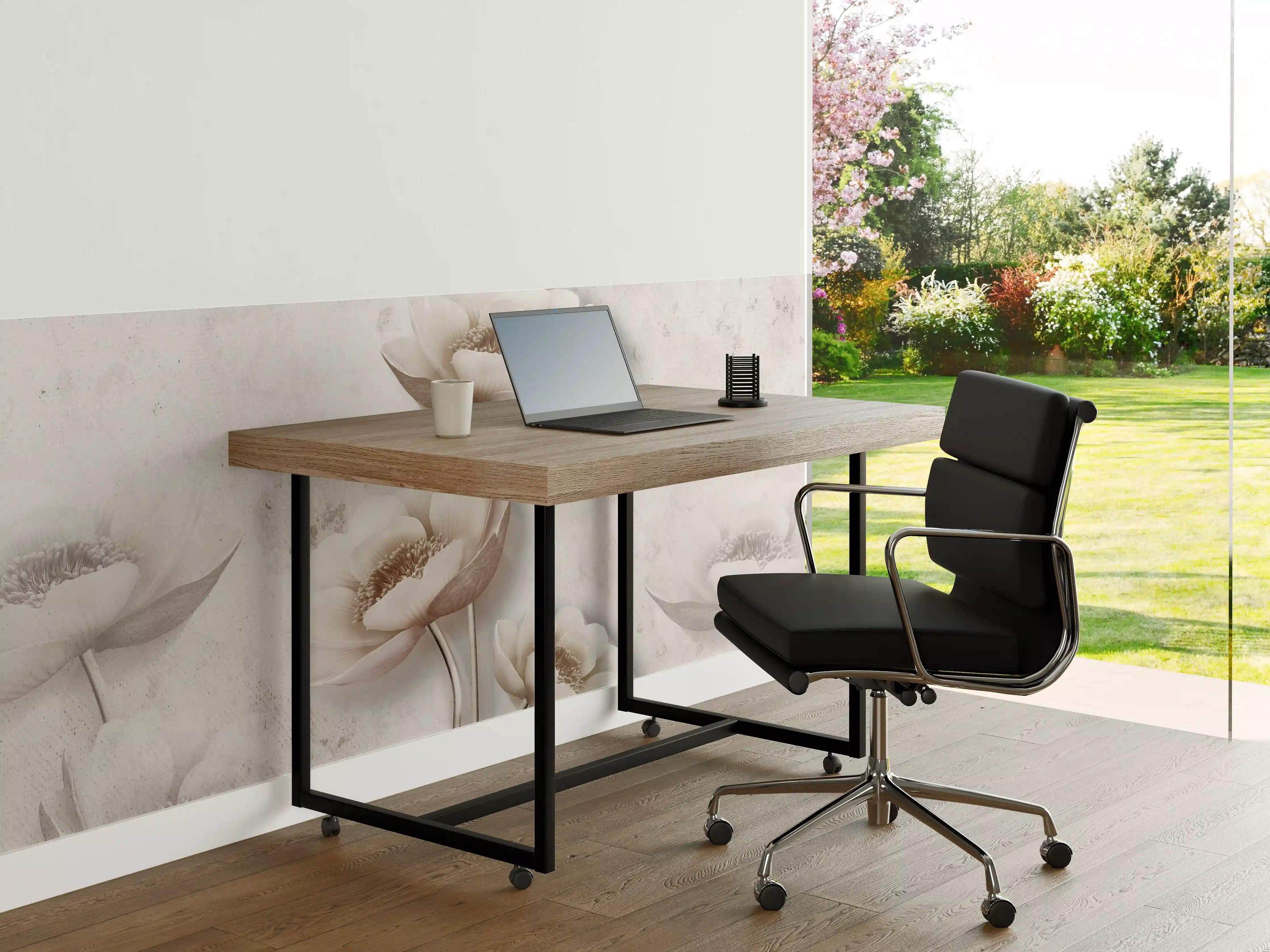 Büro Wandgestaltung - Weiße Blume Retrostil