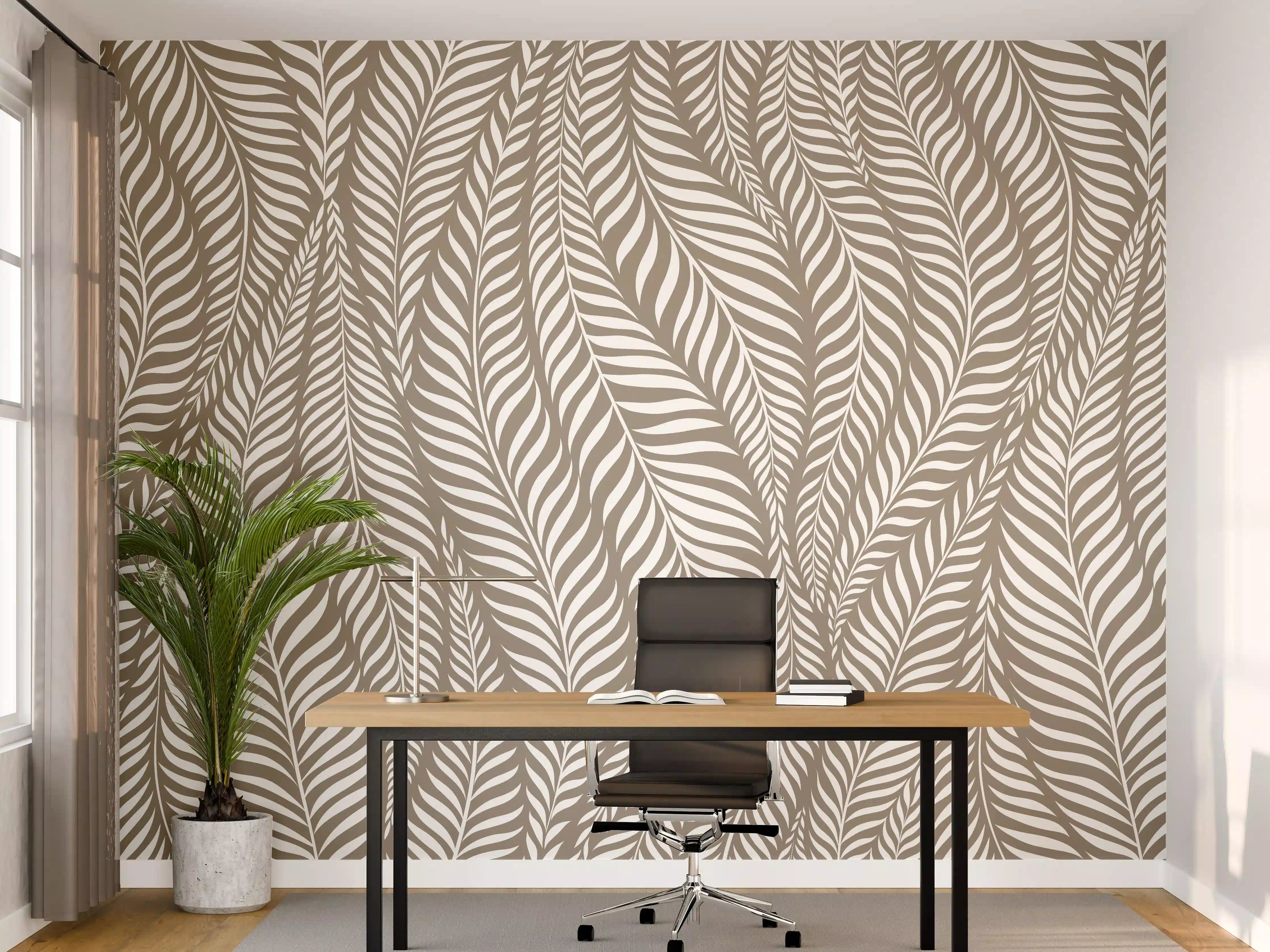 Büro Wandgestaltung - Weiße Grautöne, elegante Wandgestaltung