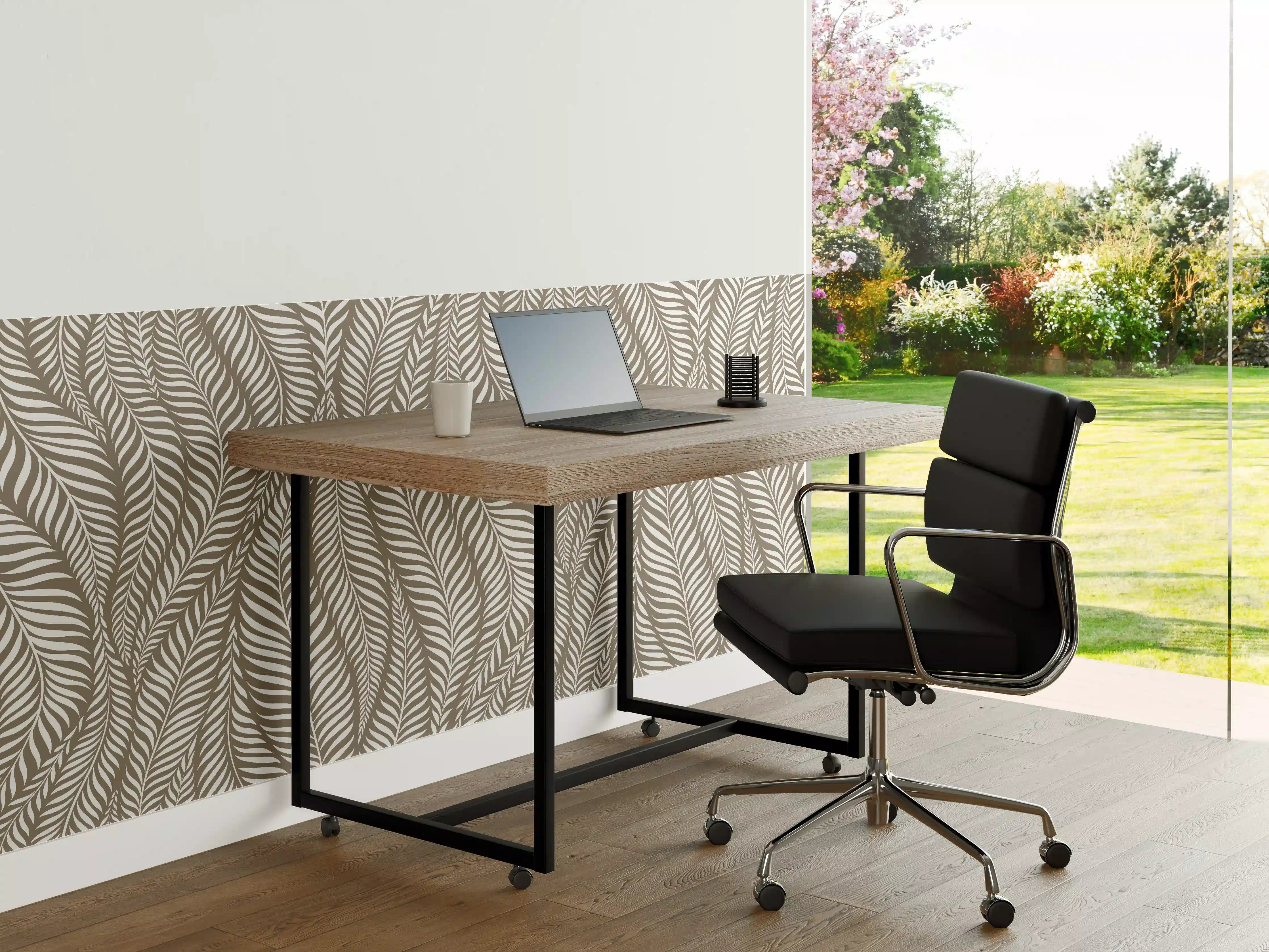 Büro Wandgestaltung - Weiße Grautöne, elegante Wandgestaltung