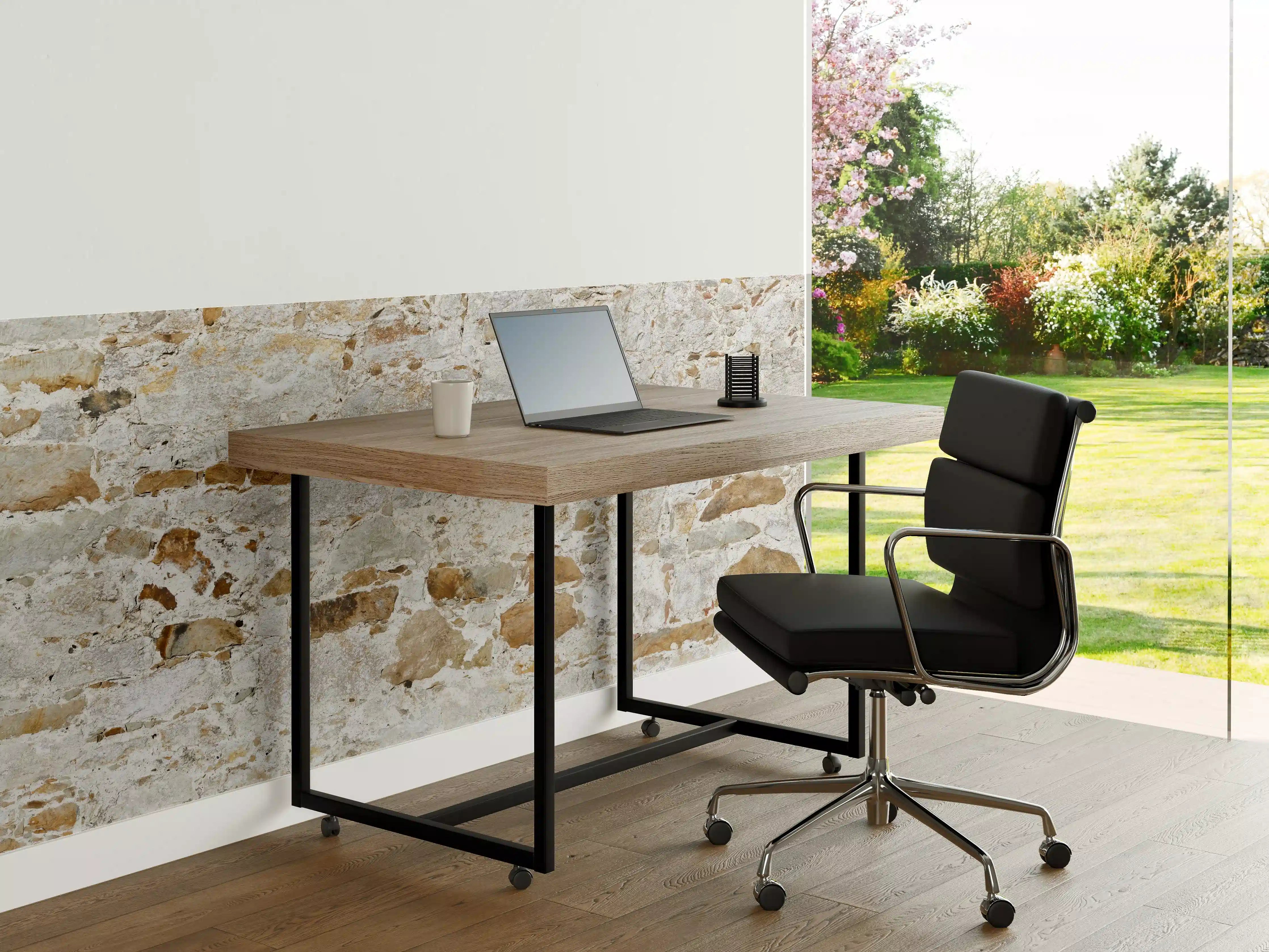Büro Wandgestaltung - Weiße Steinmauer mit grauer Textur