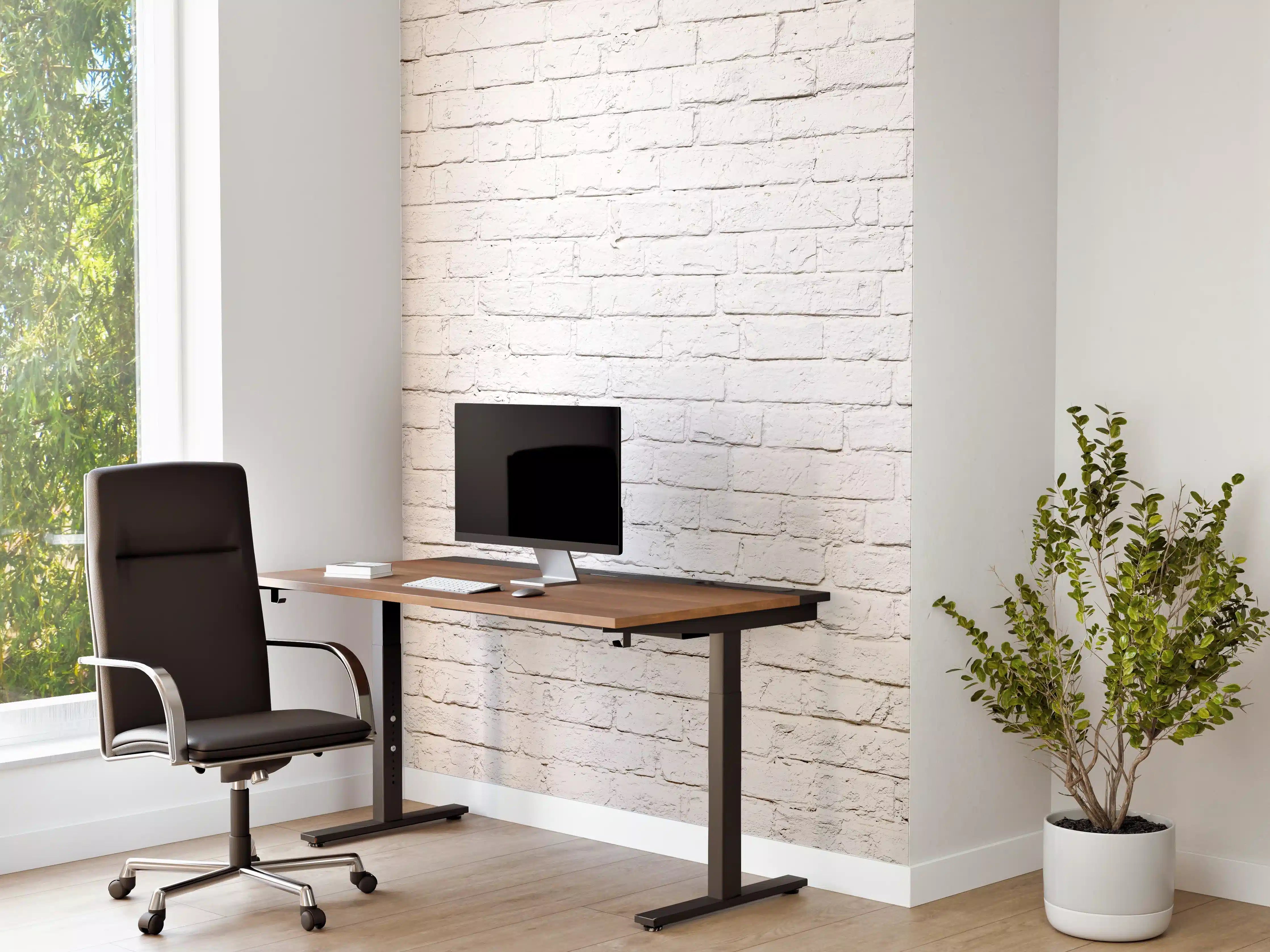 Büro Wandgestaltung - Weißer Backstein