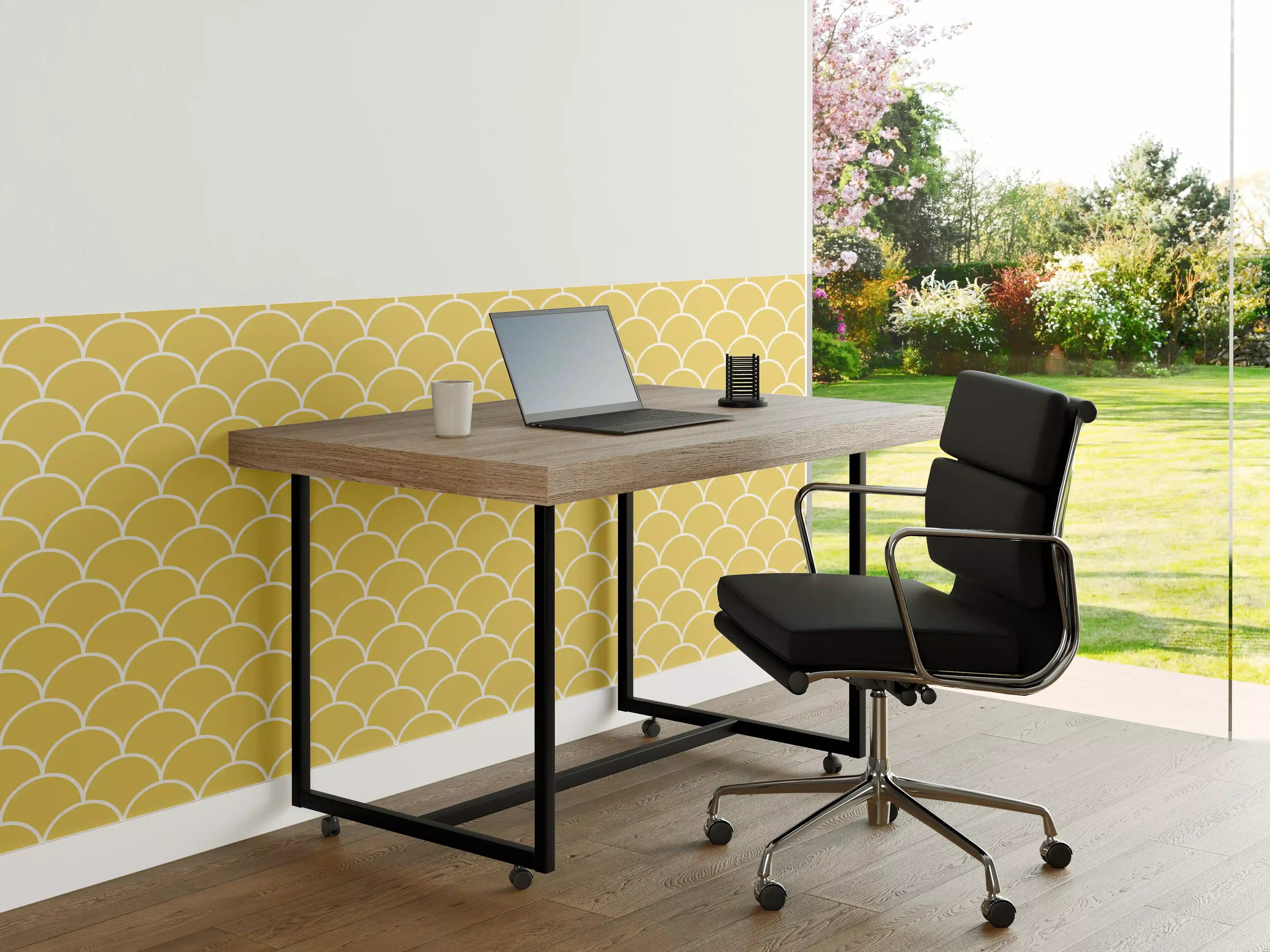 Büro Wandgestaltung - Weißer Marmor mit zarten Grau-Nuancen und glänzender Textur