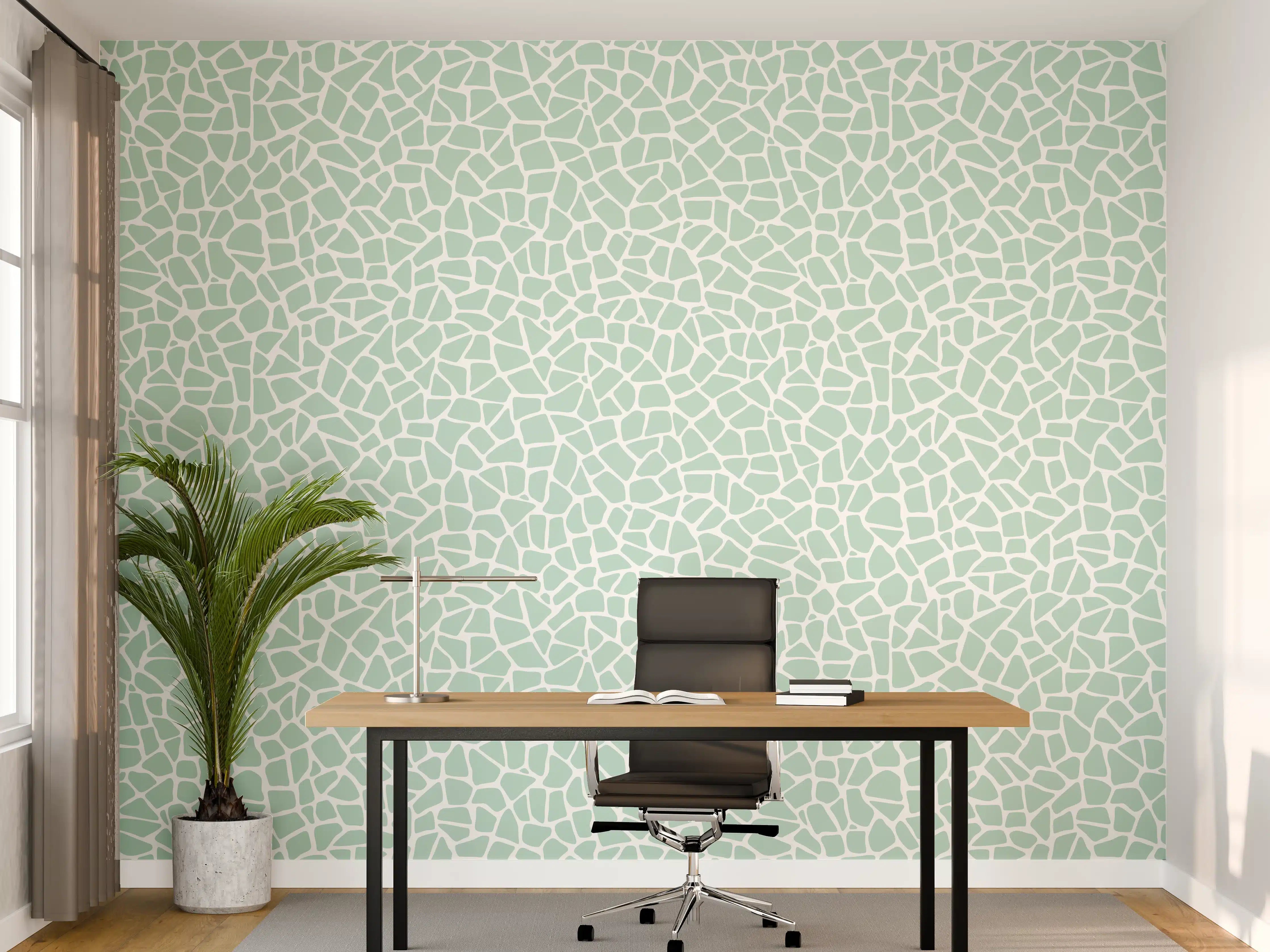 Büro Wandgestaltung - Weißer Marmor mit zarten Grauschattierungen