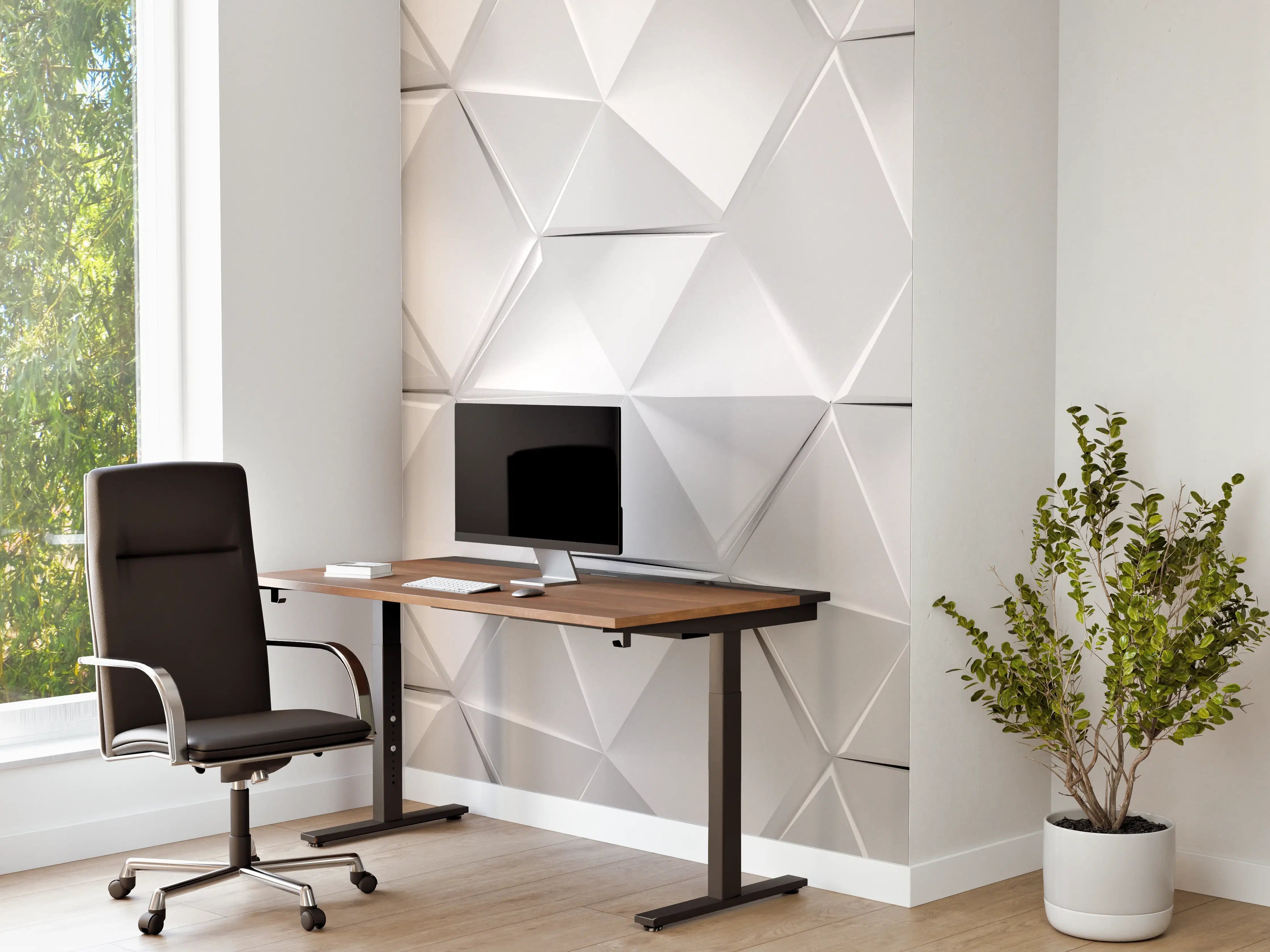 Büro Wandgestaltung - Weißer futuristischer Hintergrund