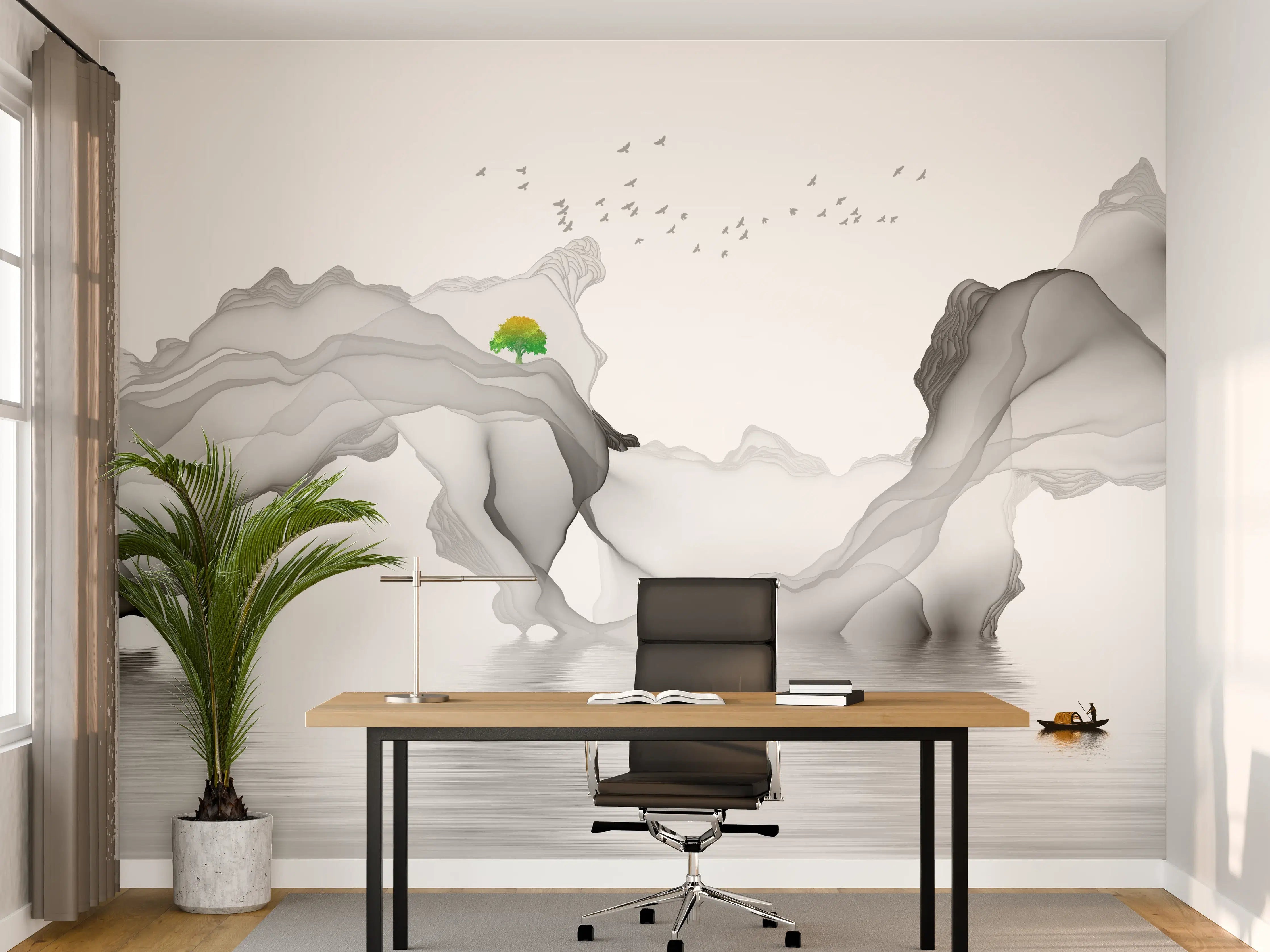 Büro Wandgestaltung - Weißes Meer Gemälde