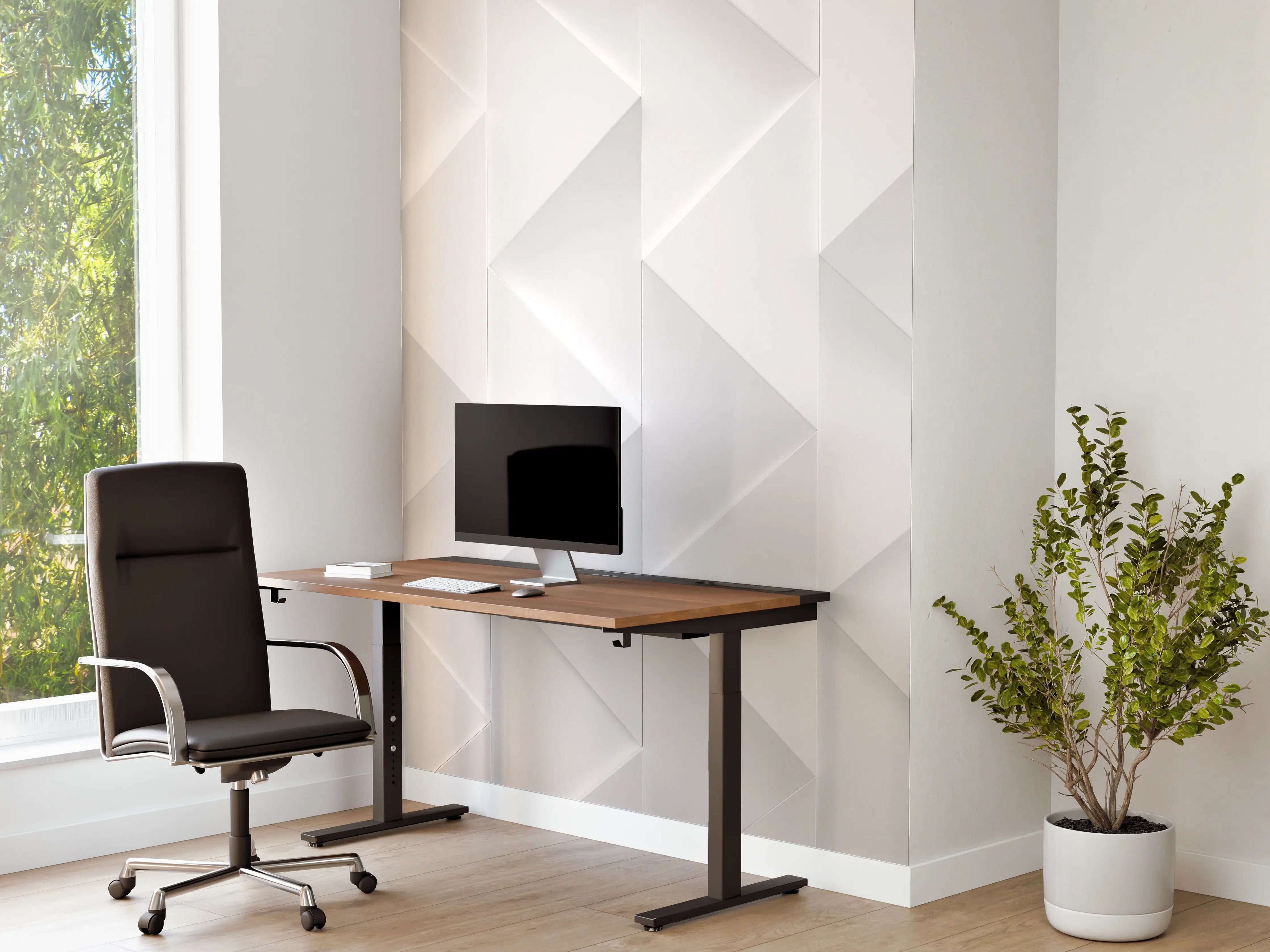 Büro Wandgestaltung - Weißes futuristisches Muster