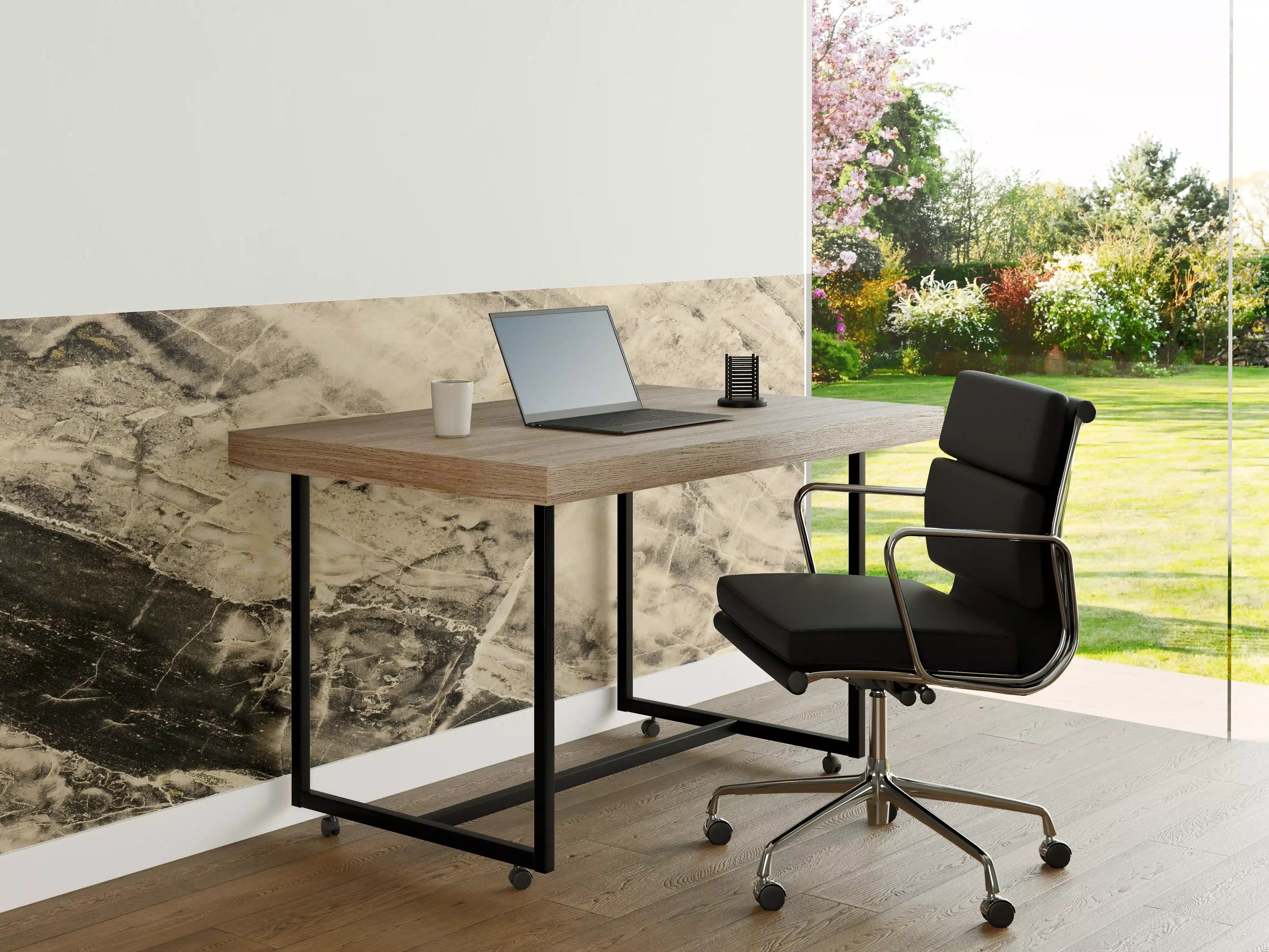 Büro Wandgestaltung - Weißliche Marmormuster