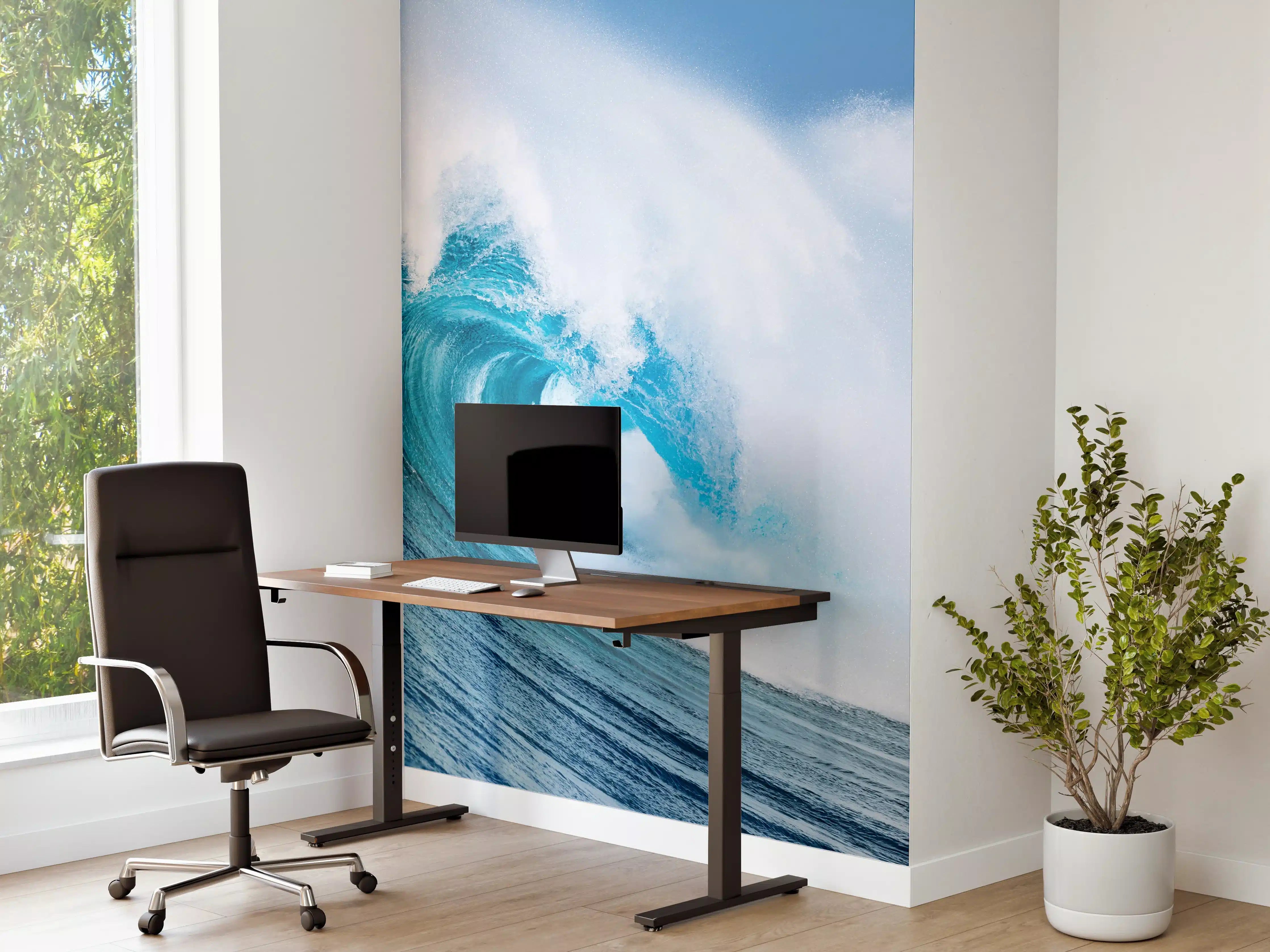 Büro Wandgestaltung - Wellenbrecher bei Sonnenlicht
