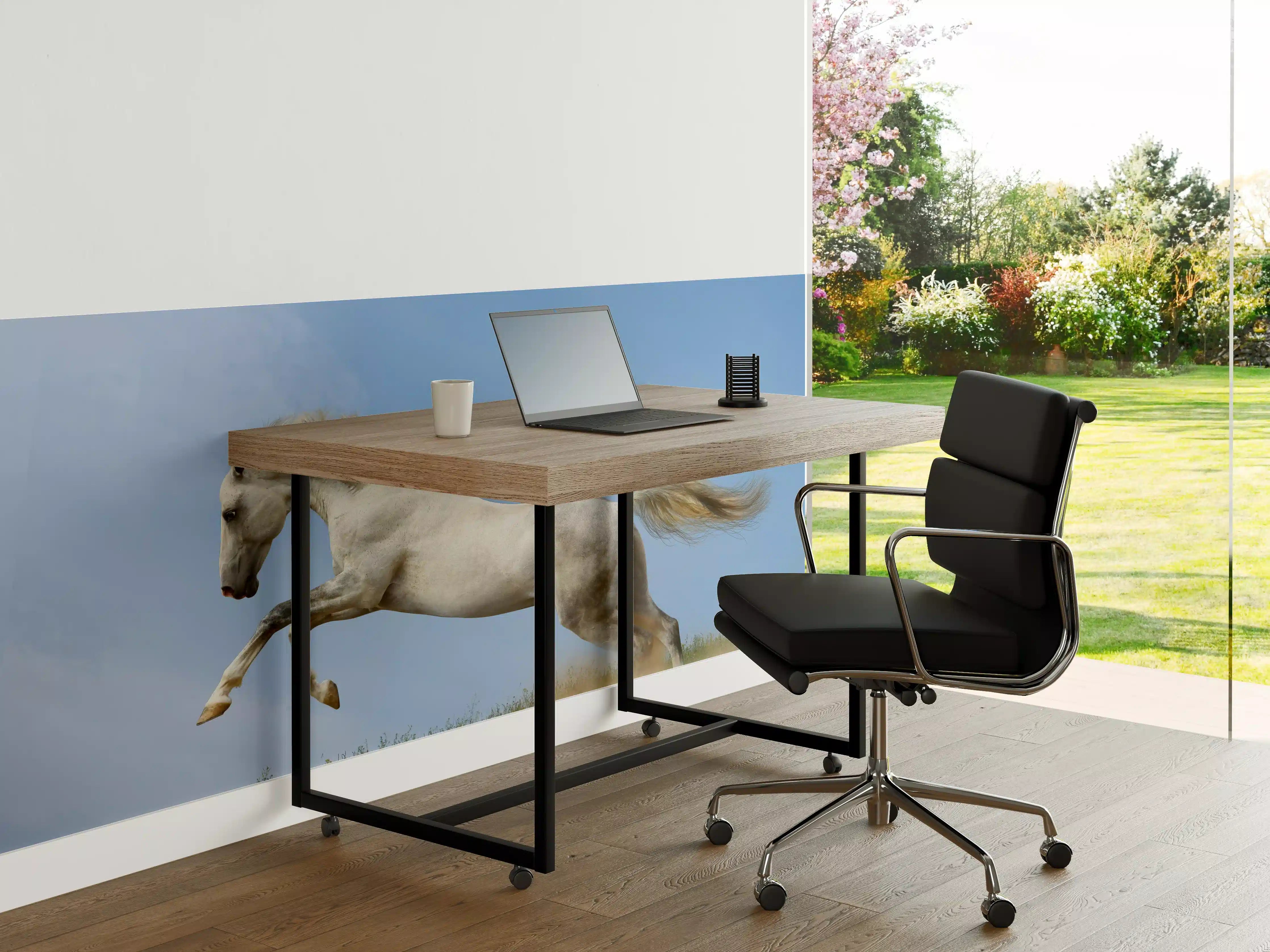 Büro Wandgestaltung - Wilder Araber-Hengst