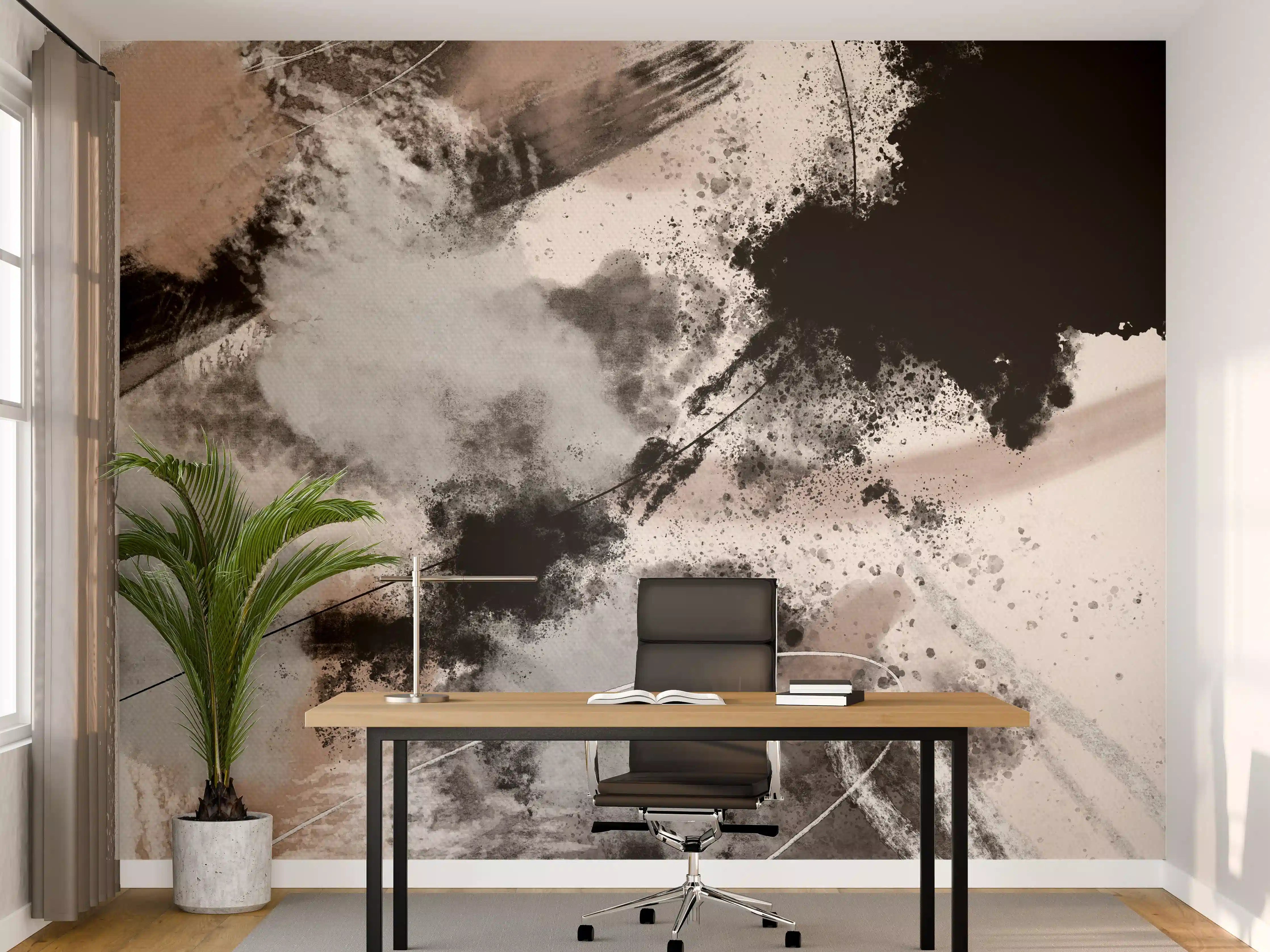 Büro Wandgestaltung - Wilder Sturm - Moderne Kunst