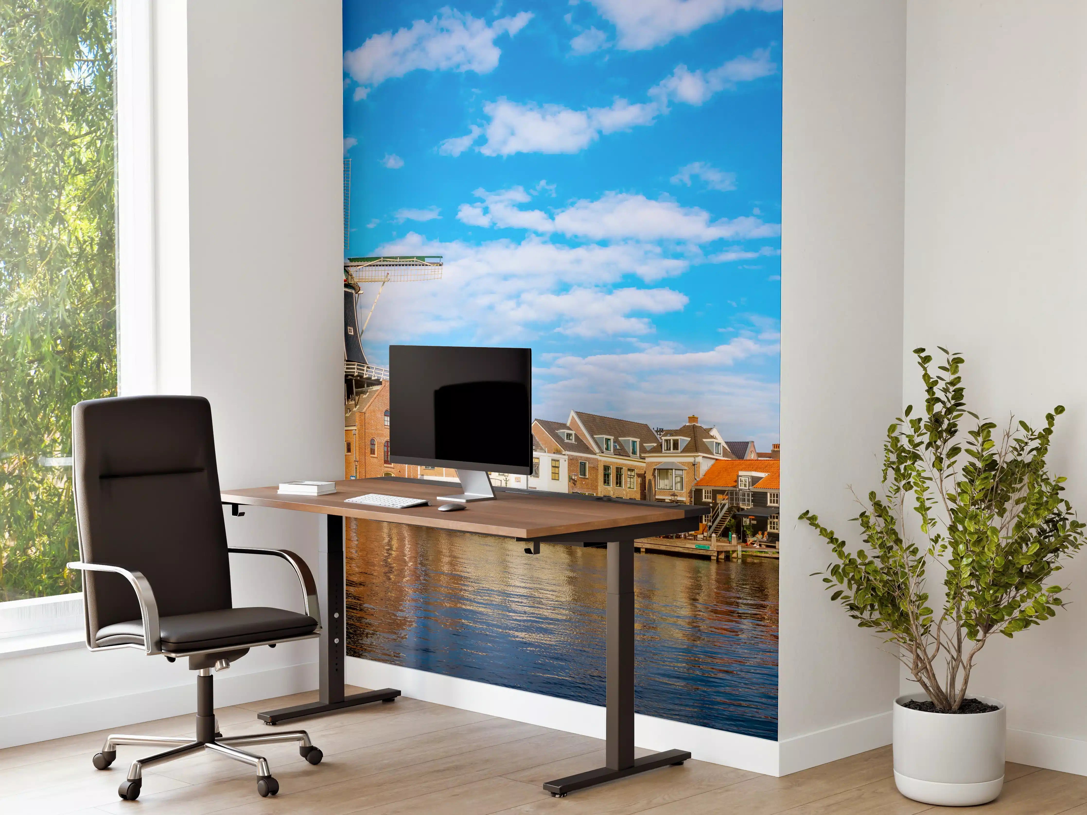 Büro Wandgestaltung - Windmühle in Haarlem