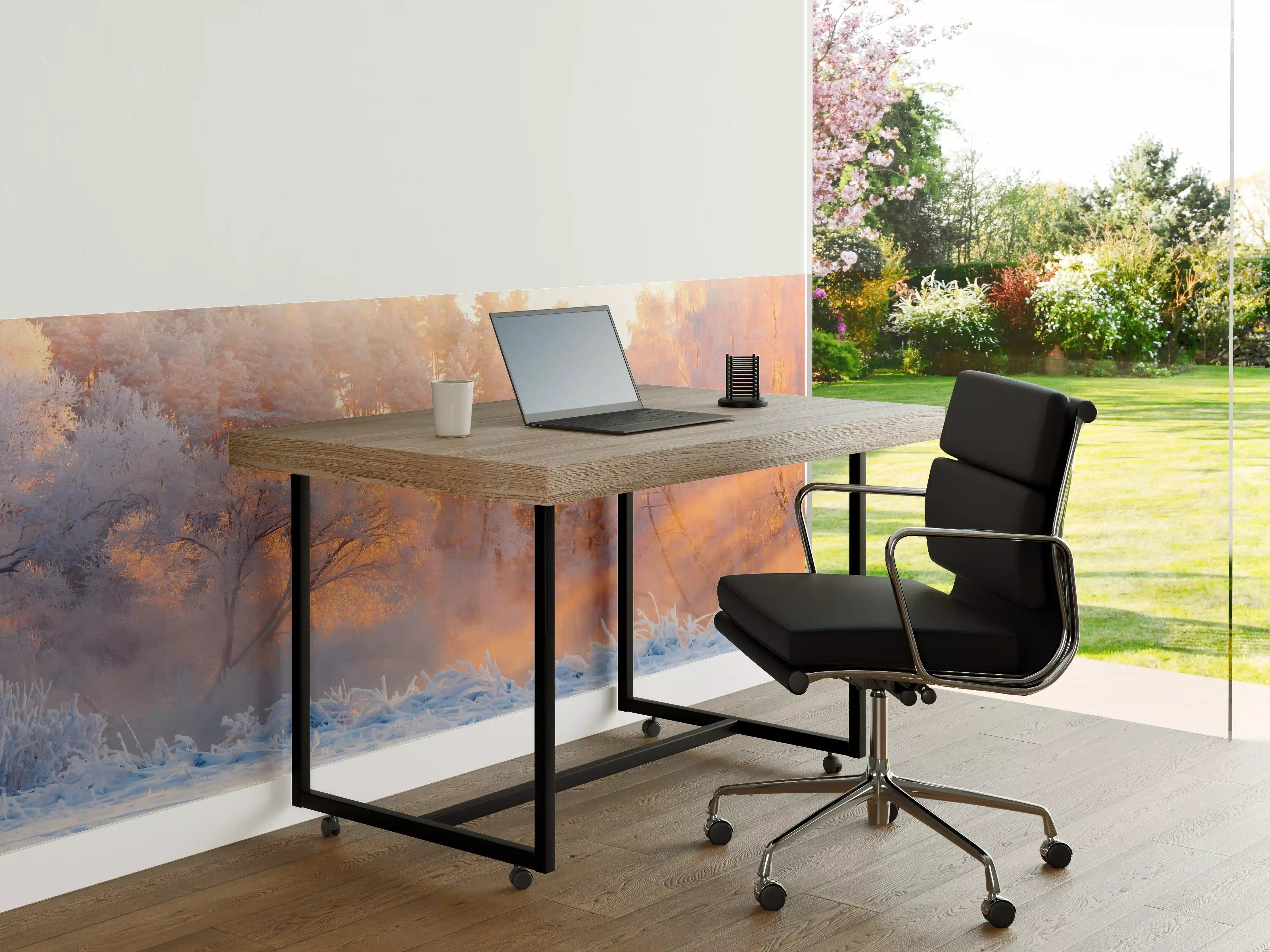 Büro Wandgestaltung - Winterliche Waldszene in Morgenstimmung
