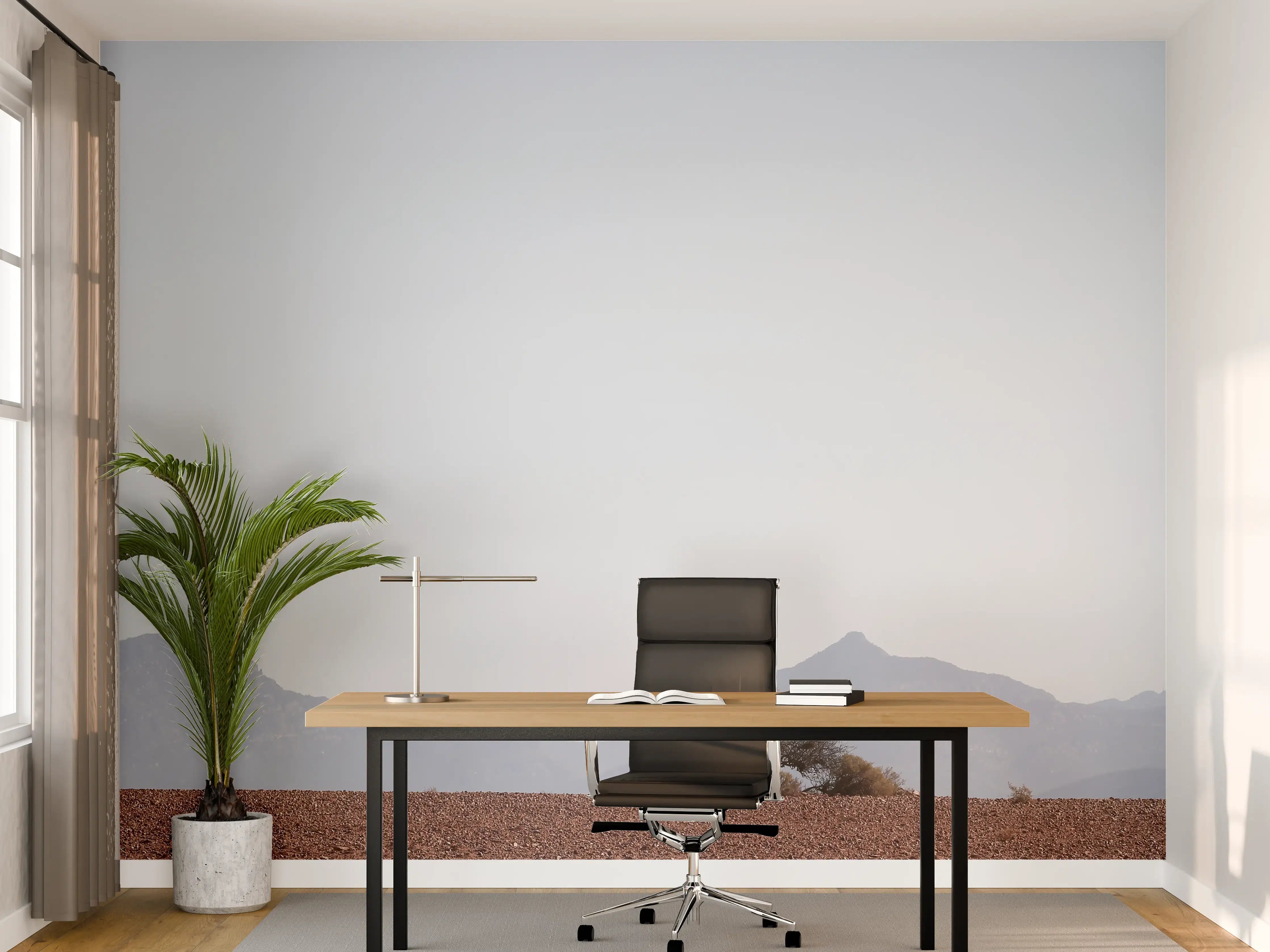 Büro Wandgestaltung - Wüste Sanddünen Ozean Horizont