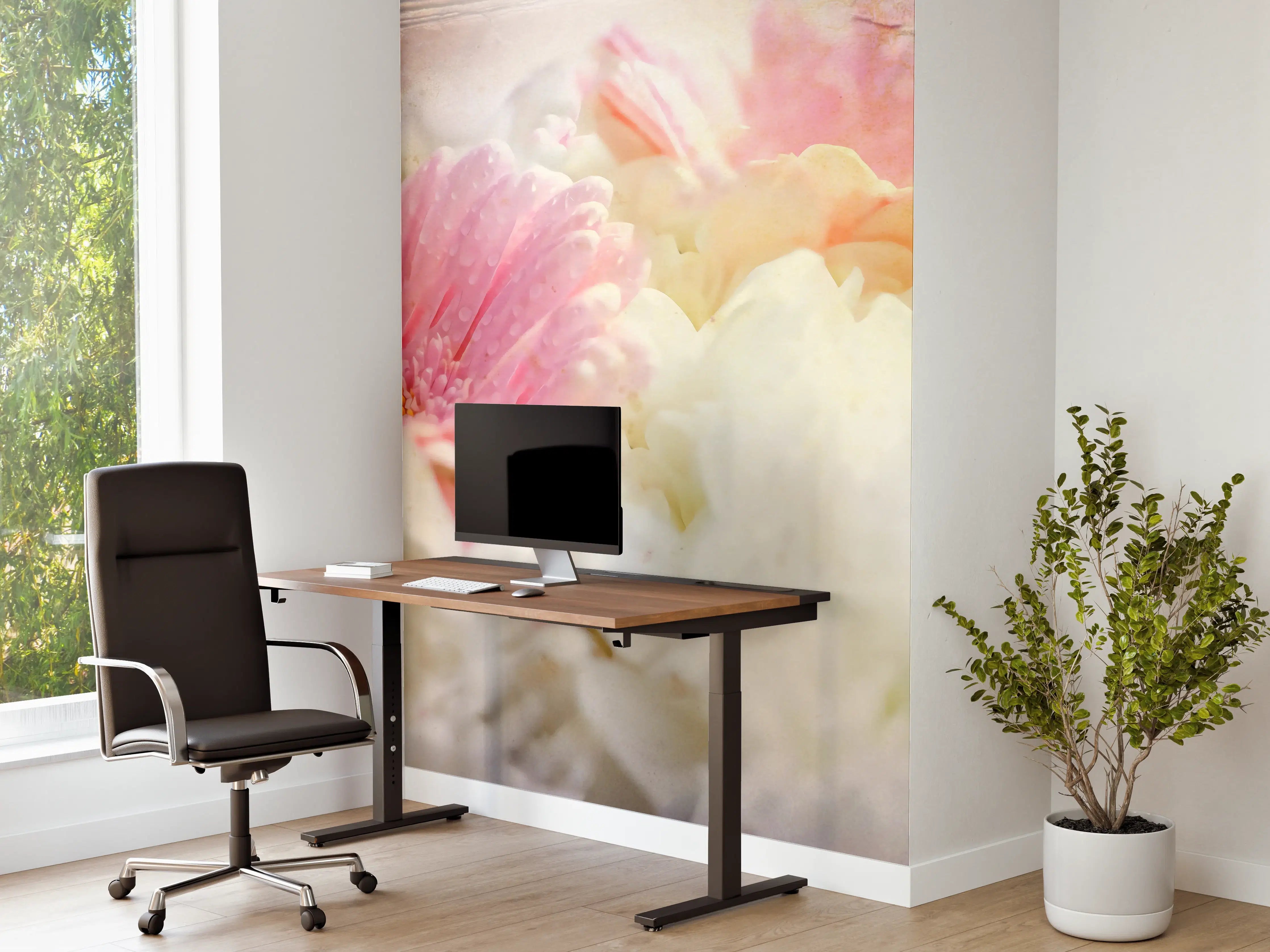 Büro Wandgestaltung - Wunderschöne Blumen - Nahaufnahme
