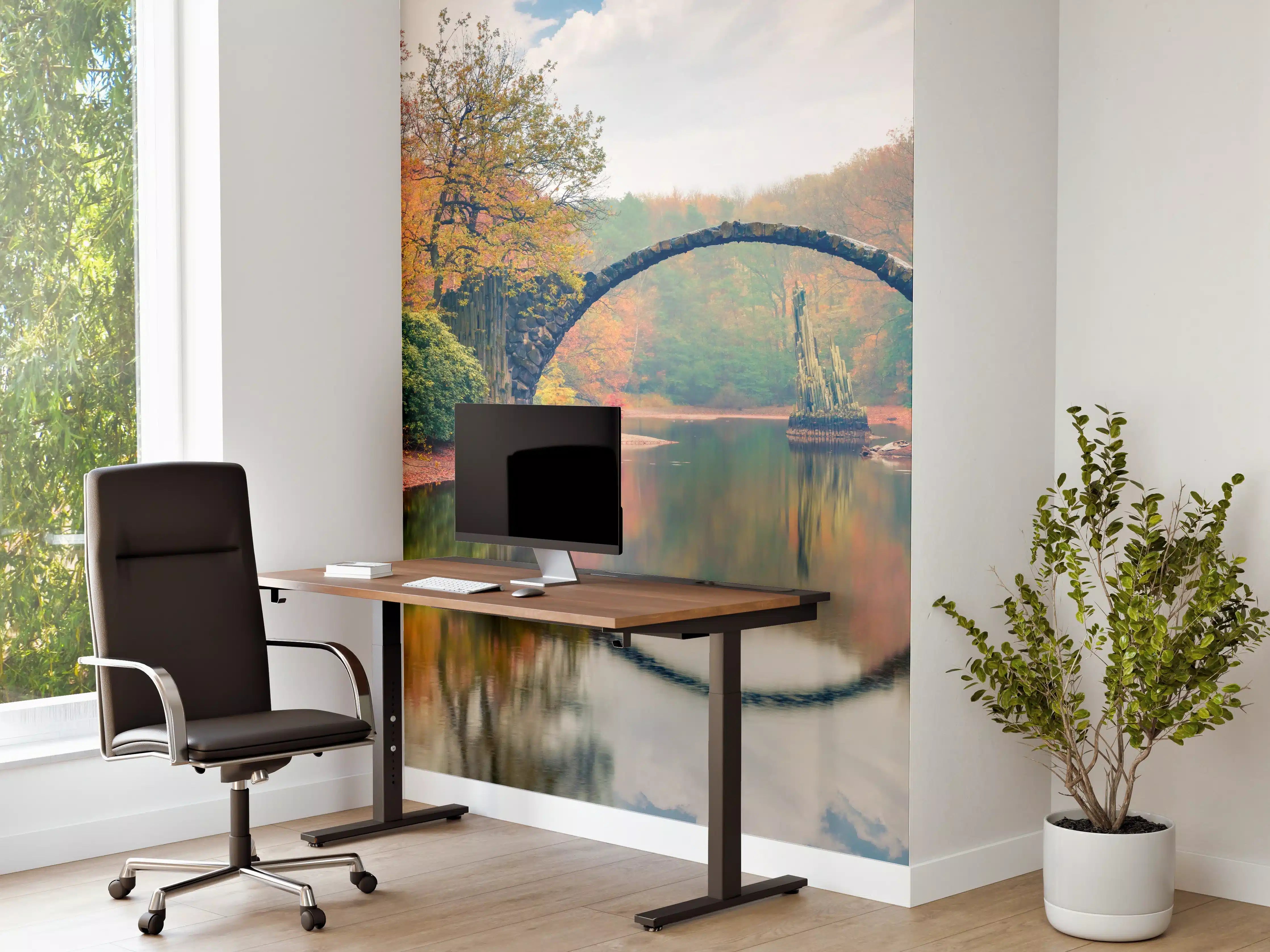 Büro Wandgestaltung - Wunderschöner Blick auf Azaleen