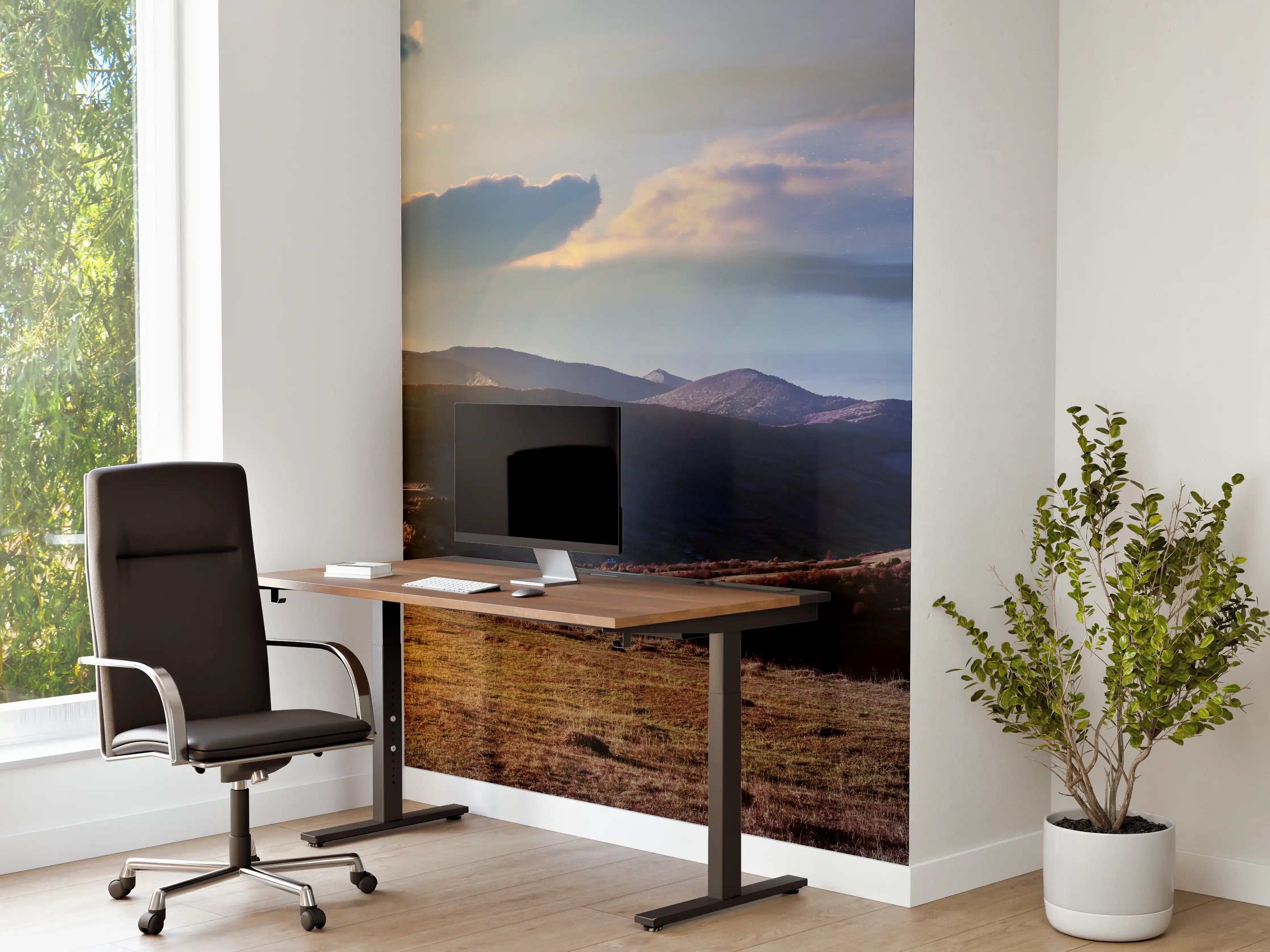 Büro Wandgestaltung - Wunderschönes Panorama eines Bergkamms