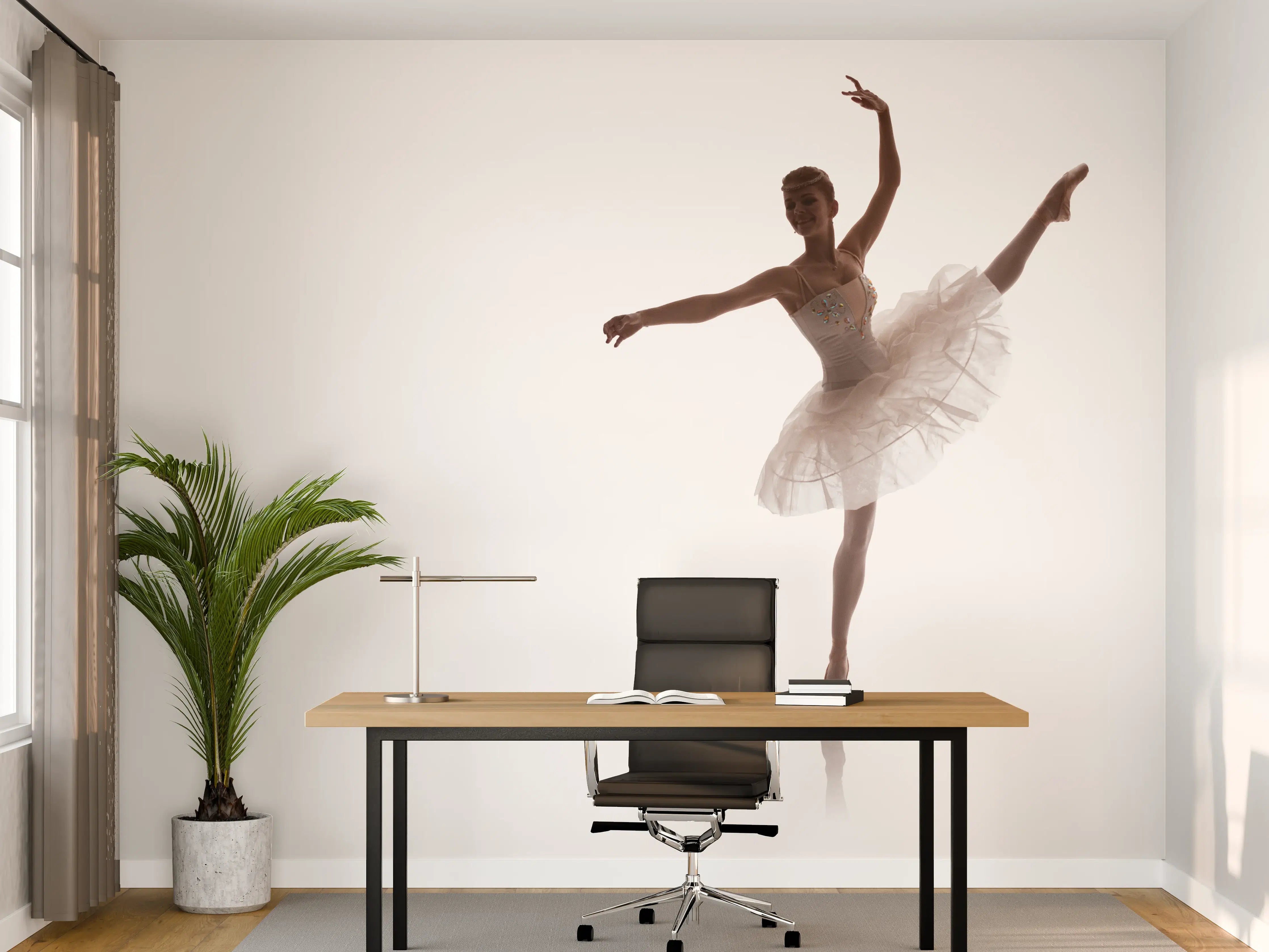 Büro Wandgestaltung - Wundervolle Ballerina