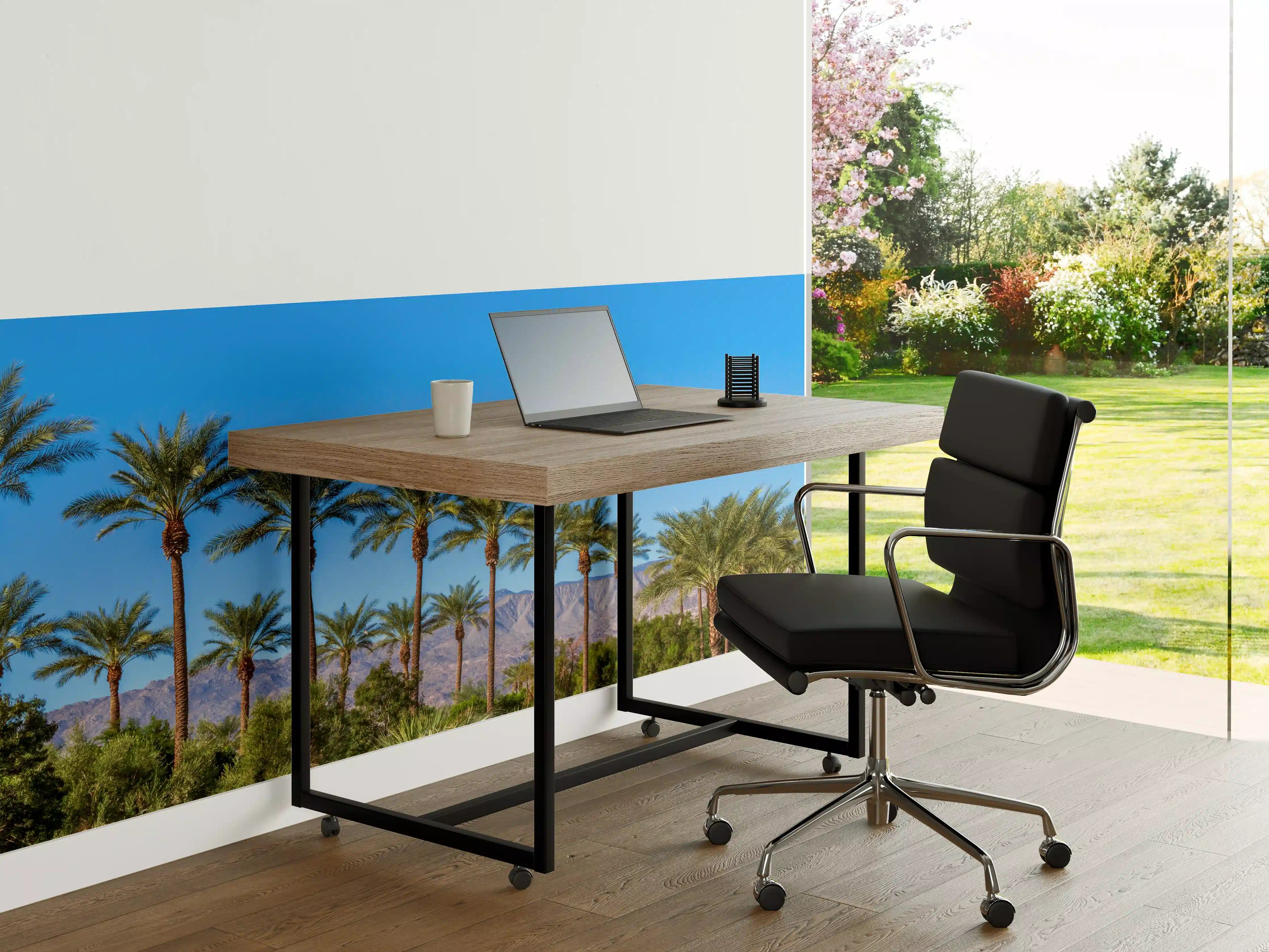 Büro Wandgestaltung - Wundervolle Palmen in Kalifornien