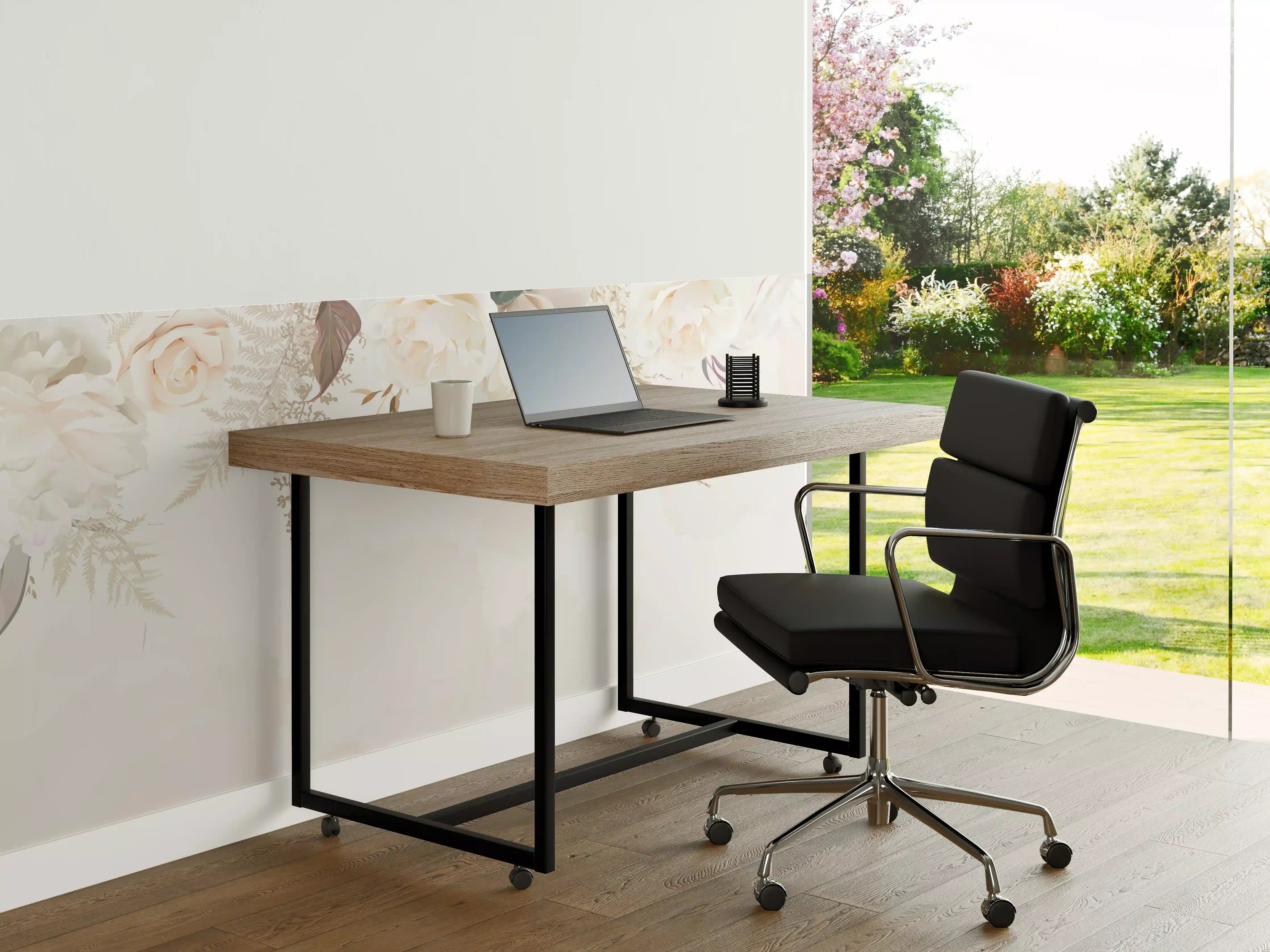 Büro Wandgestaltung - Zarte weiße Blumen und Naturdetails