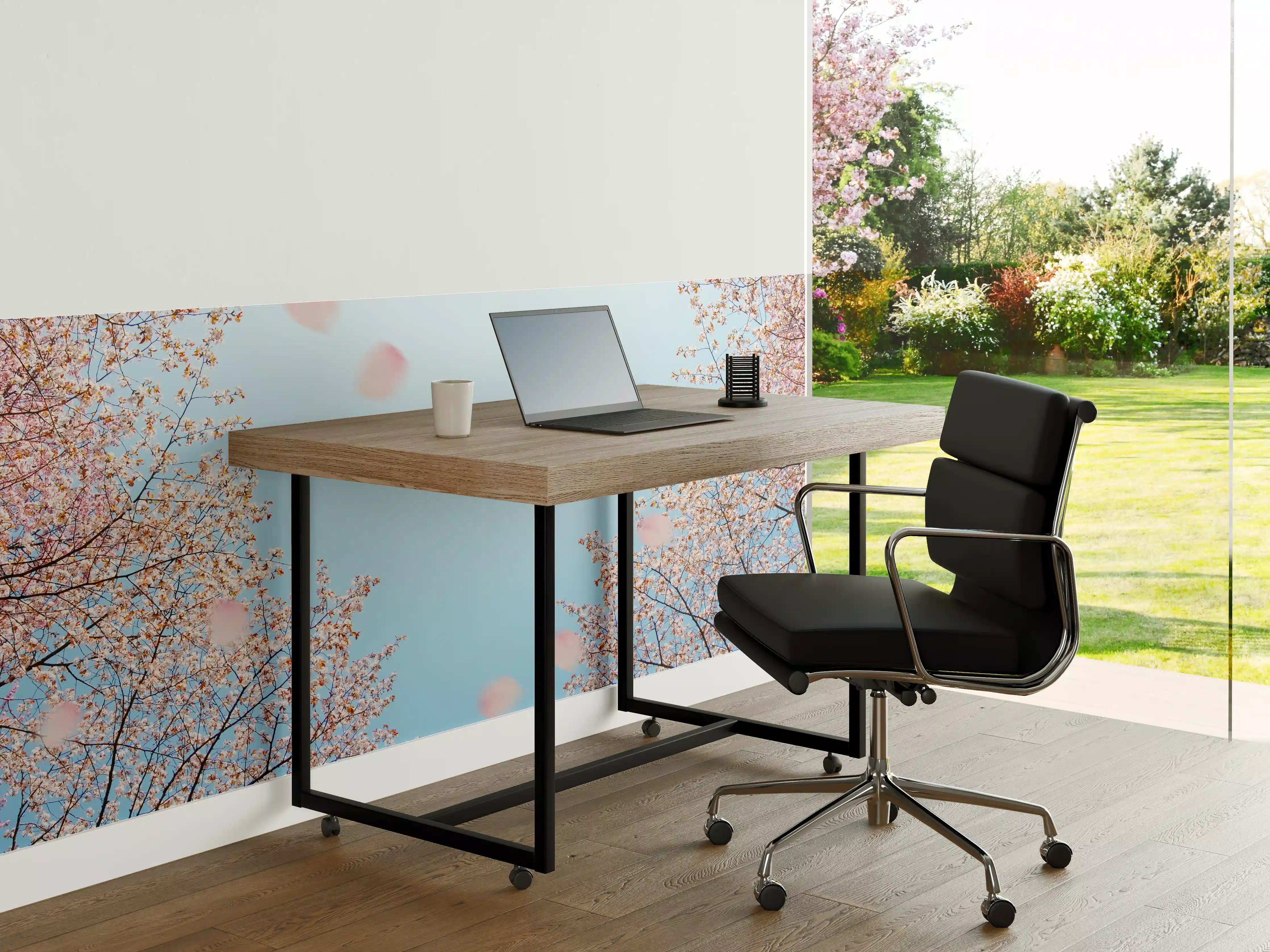 Büro Wandgestaltung - Zarter Kirschblütenhimmel im Frühling