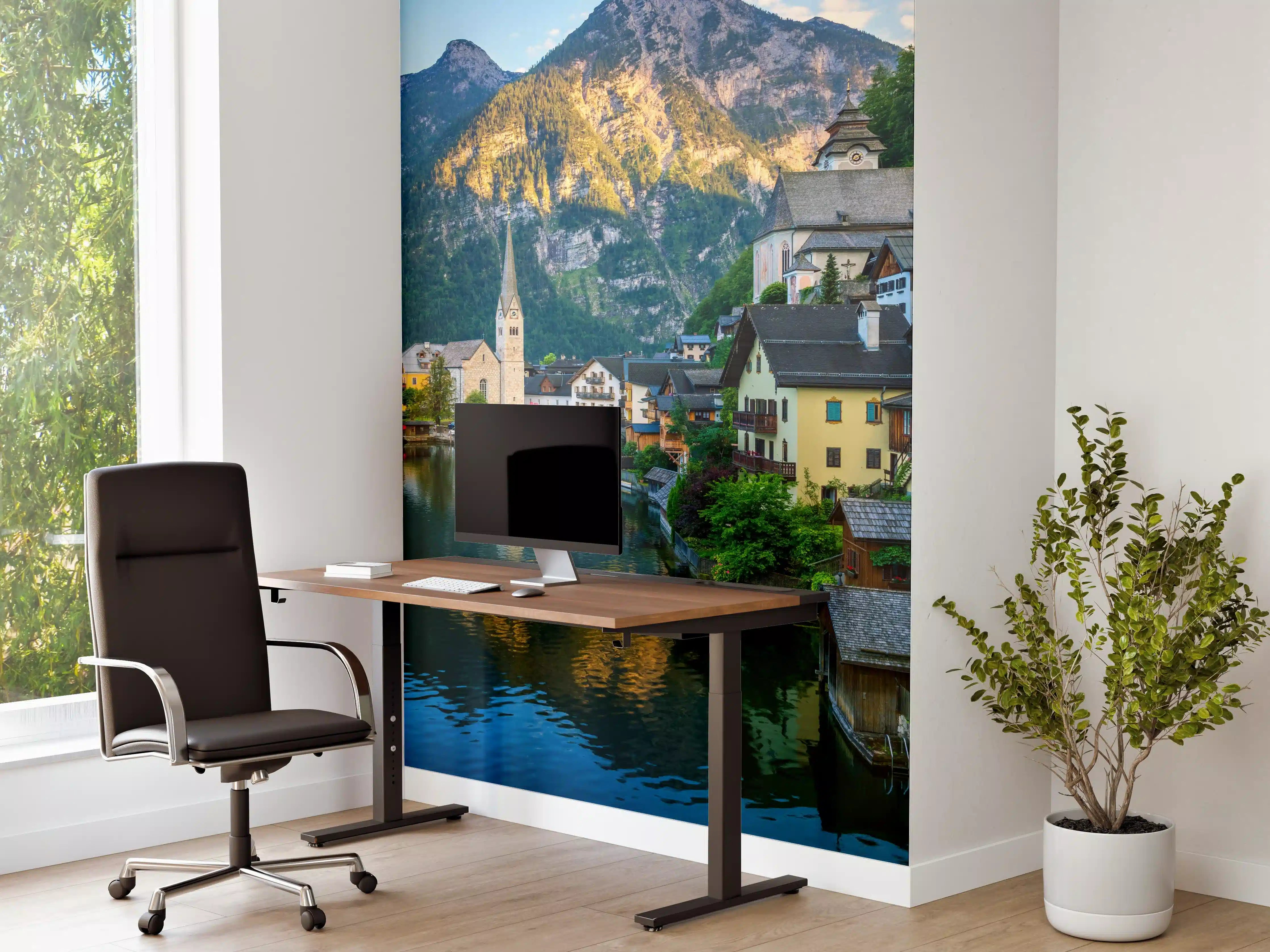 Büro Wandgestaltung - Zauberhaftes Bergdorf Hallstatt