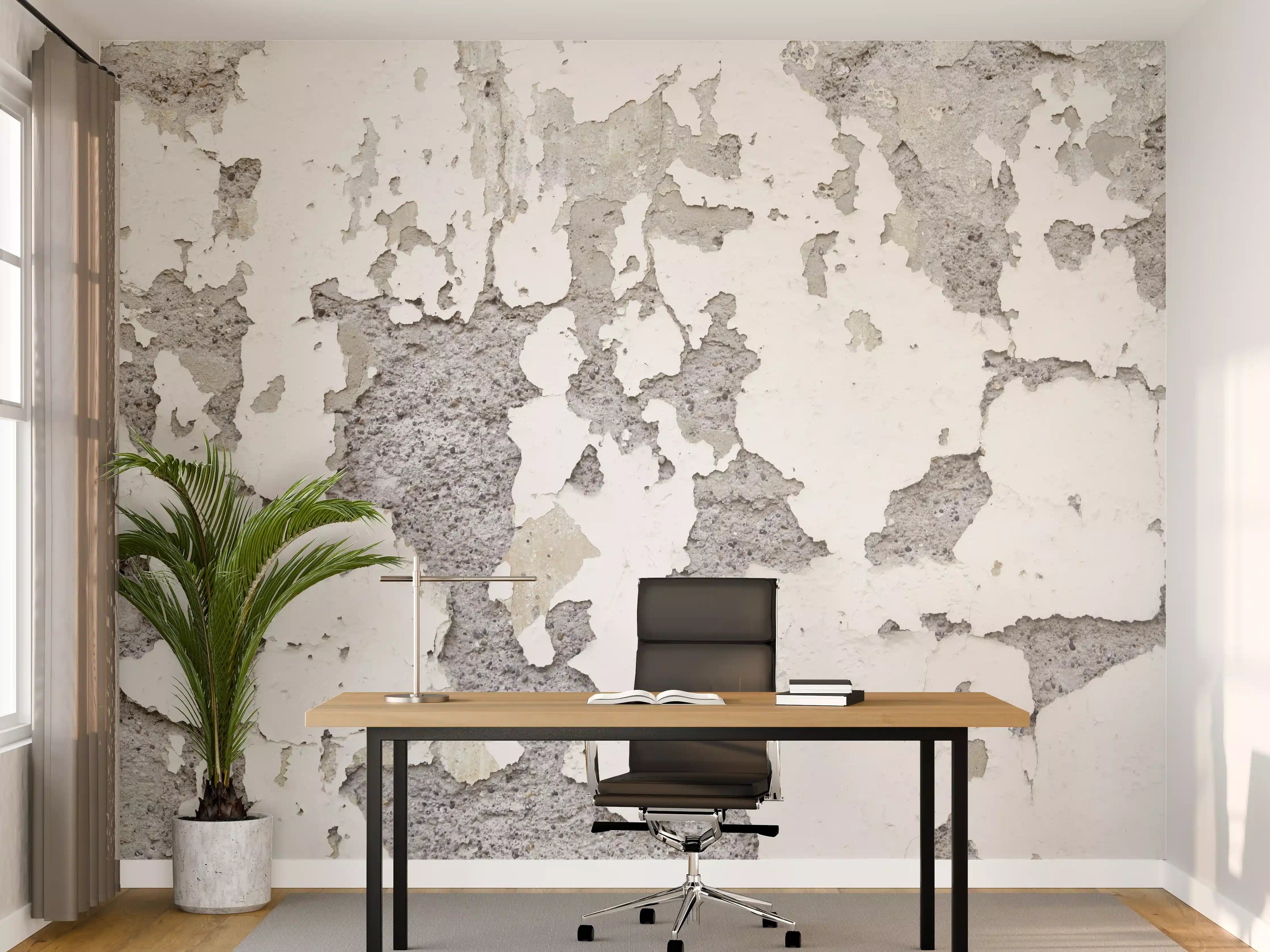 Büro Wandgestaltung - Zerplatze Fassade eines alten Hauses