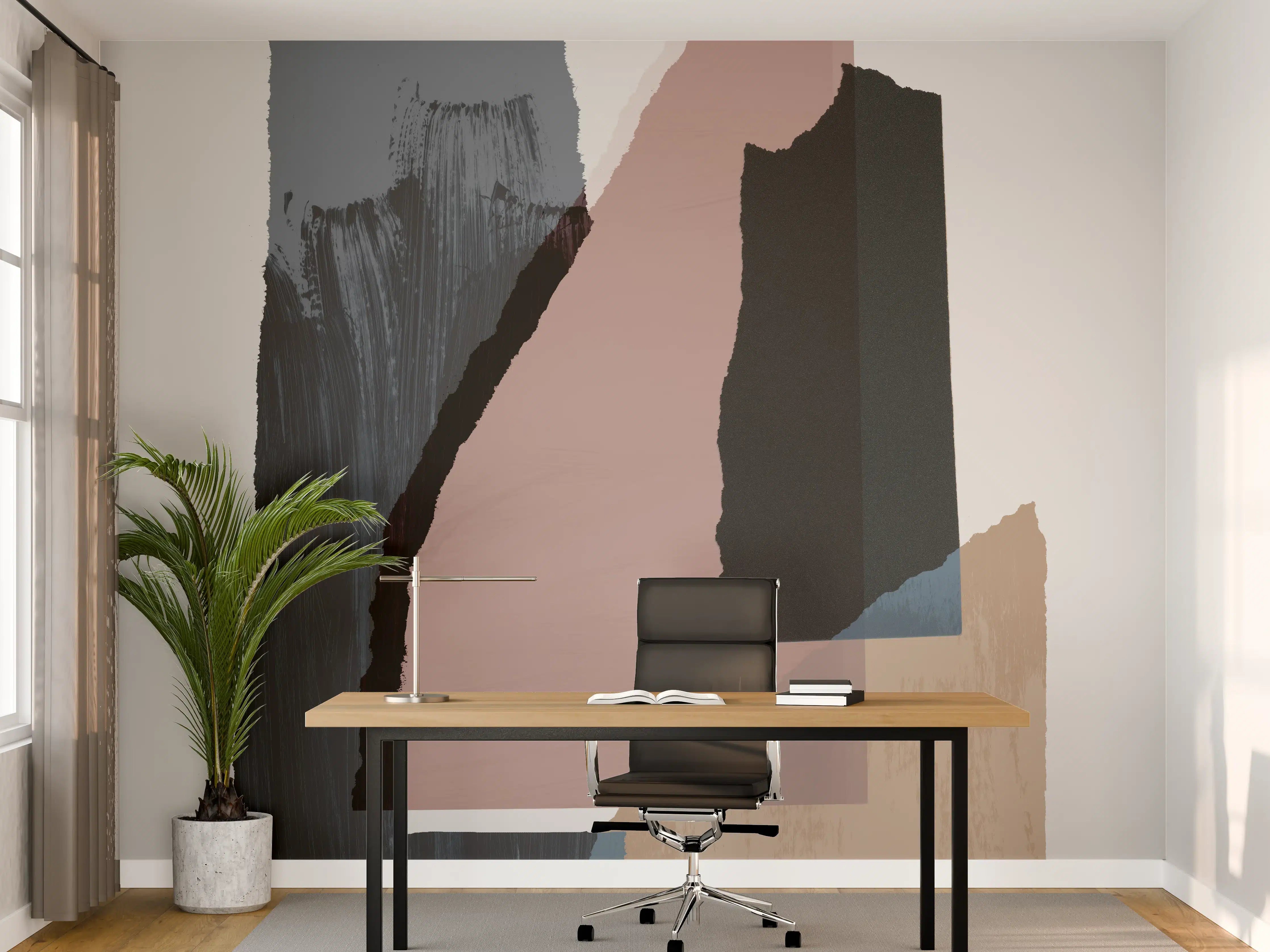 Büro Wandgestaltung - Zerrissene Papier Struktur - Gemälde