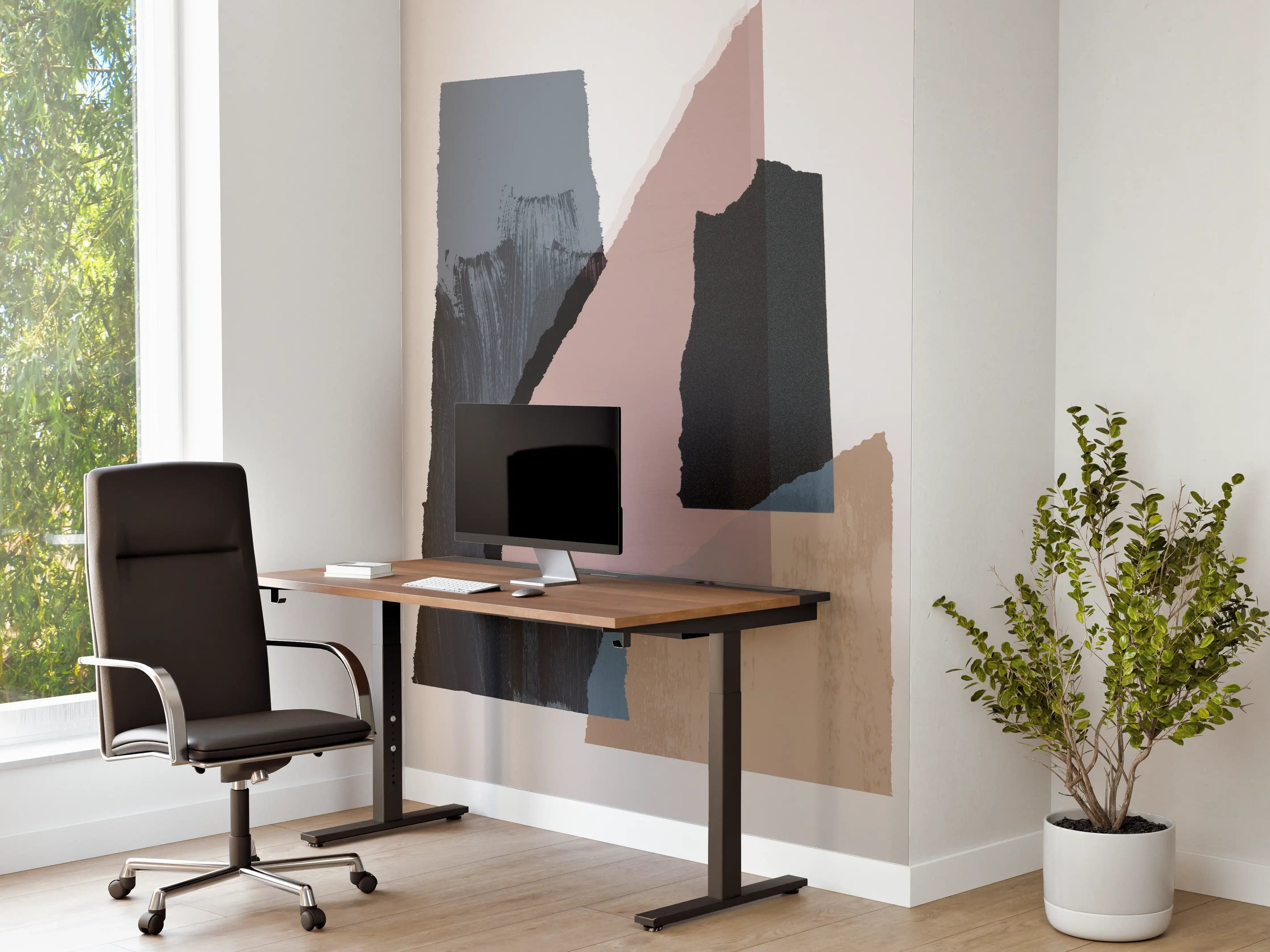 Büro Wandgestaltung - Zerrissene Papier Struktur - Gemälde