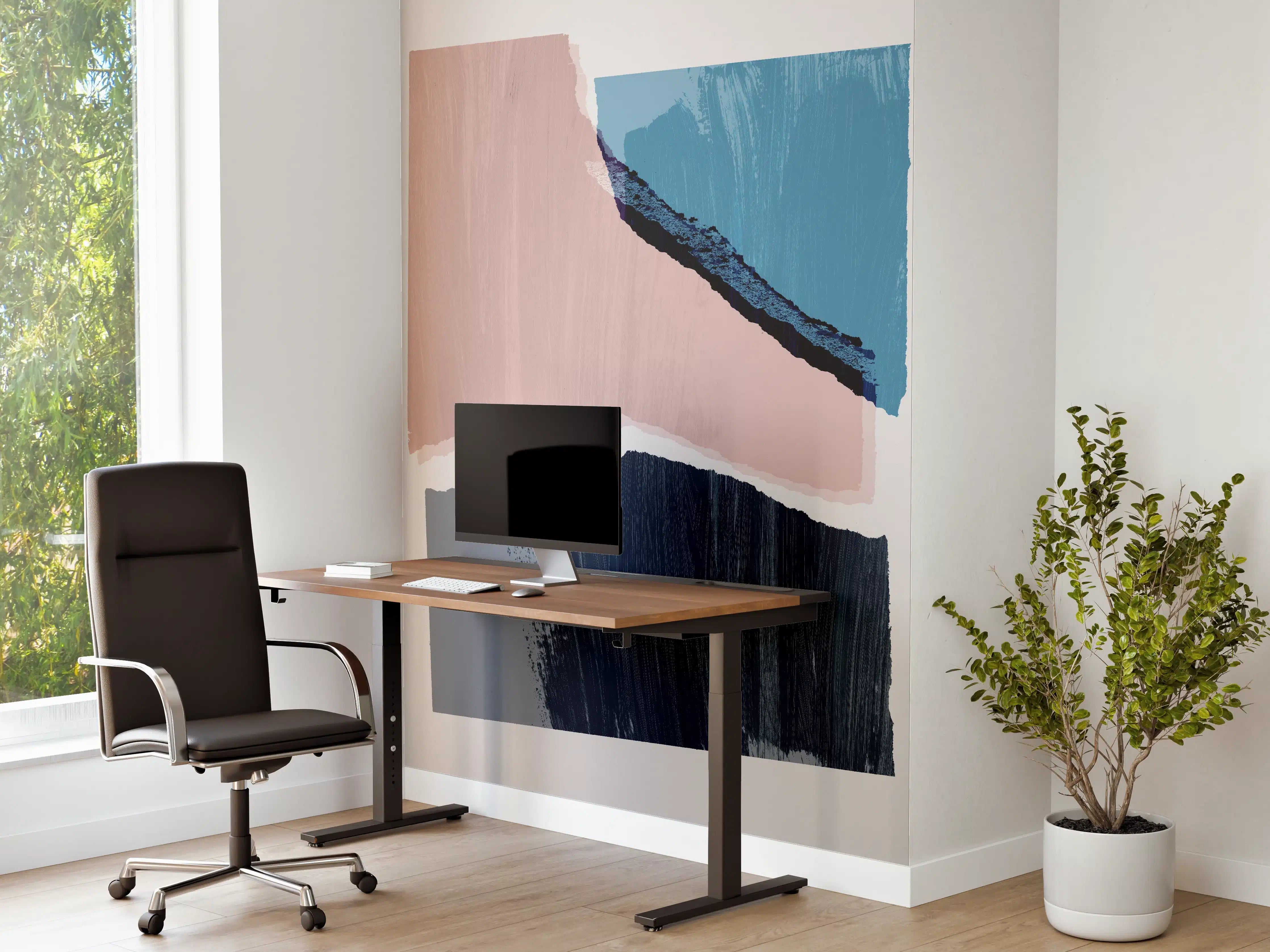 Büro Wandgestaltung - Zerrissenes Papier Muster - Kunst