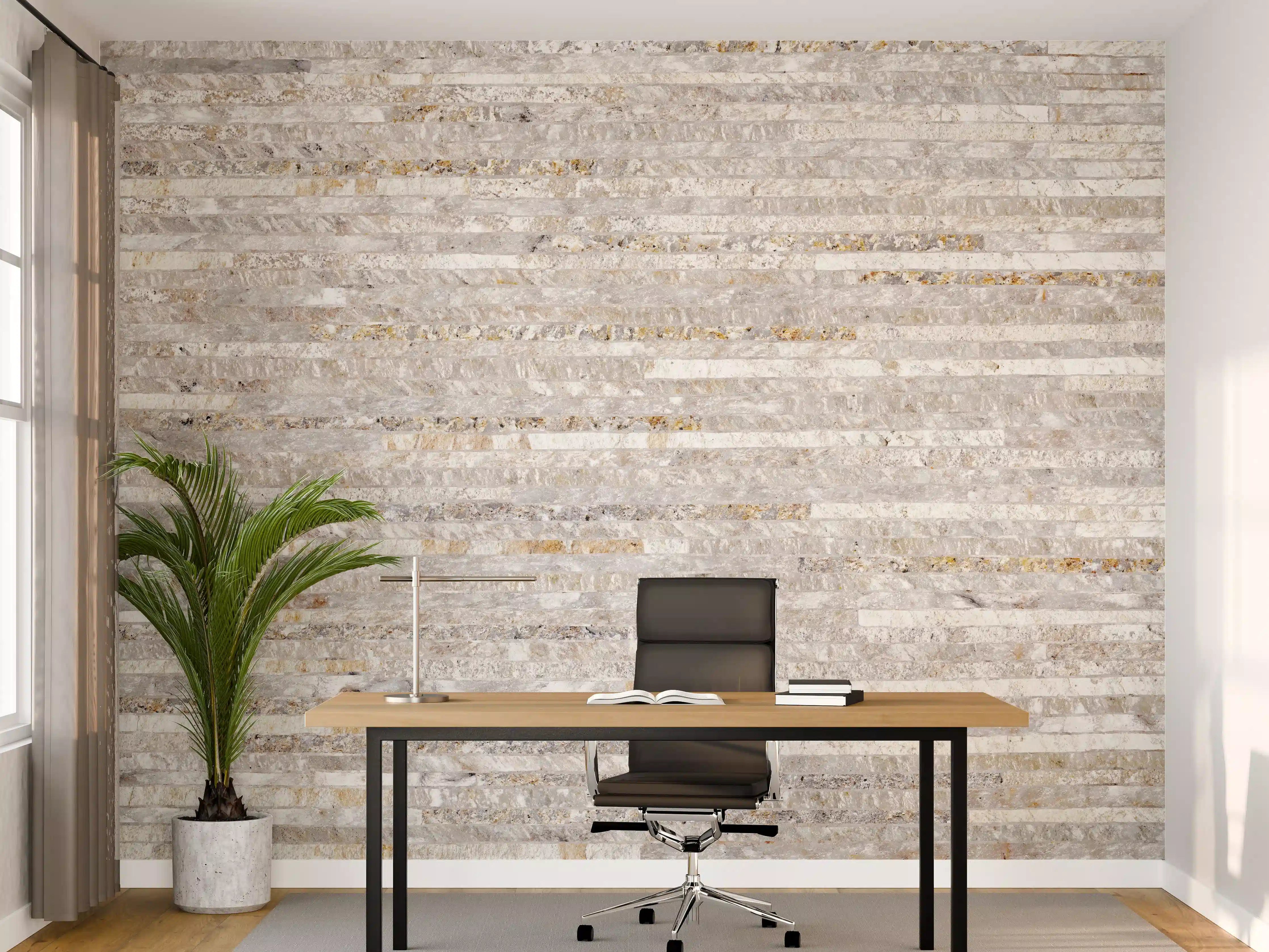 Büro Wandgestaltung - Ziegelsteinwand Struktur