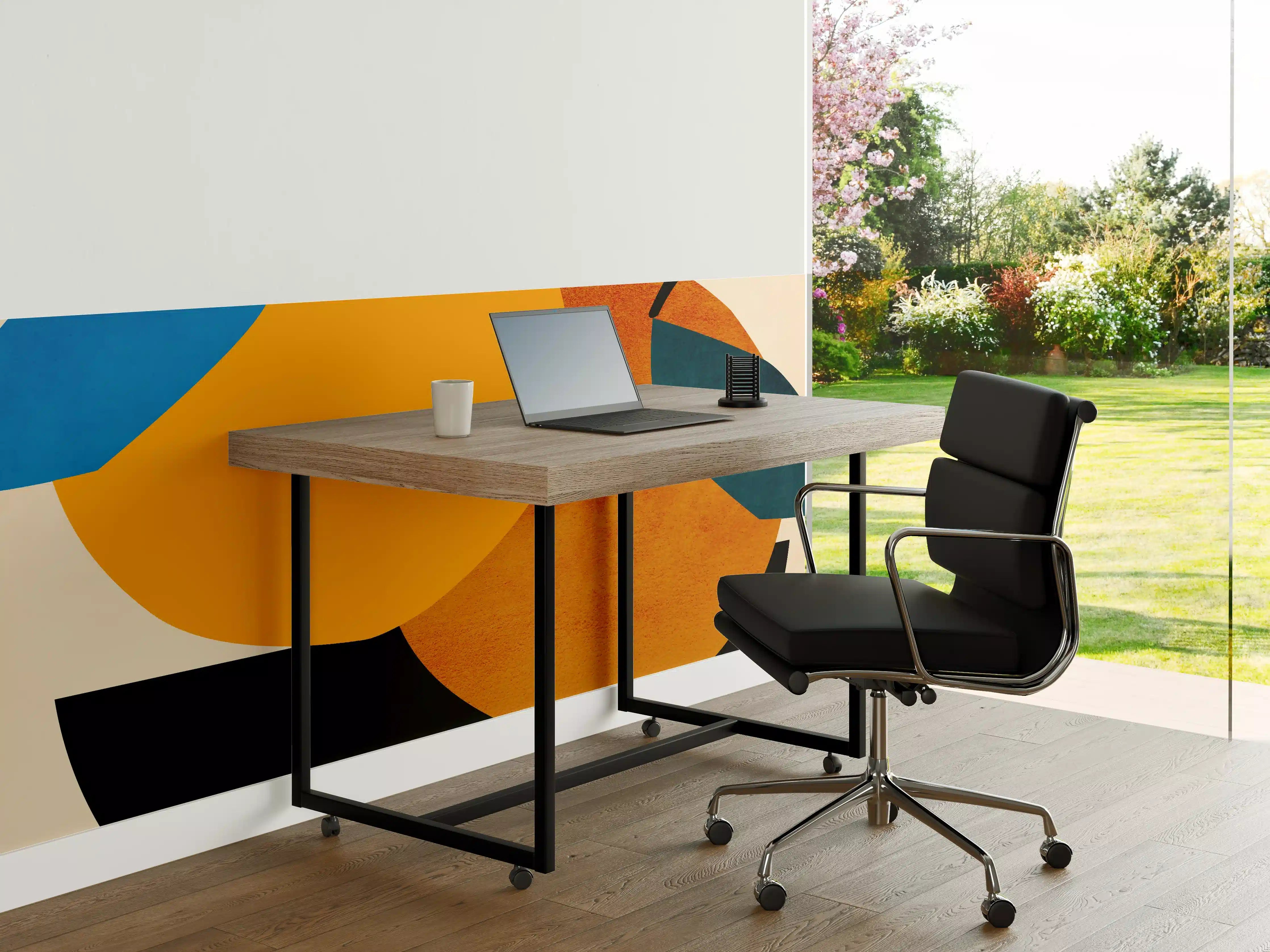 Büro Wandgestaltung - Zwei Orangen - Zeichnung