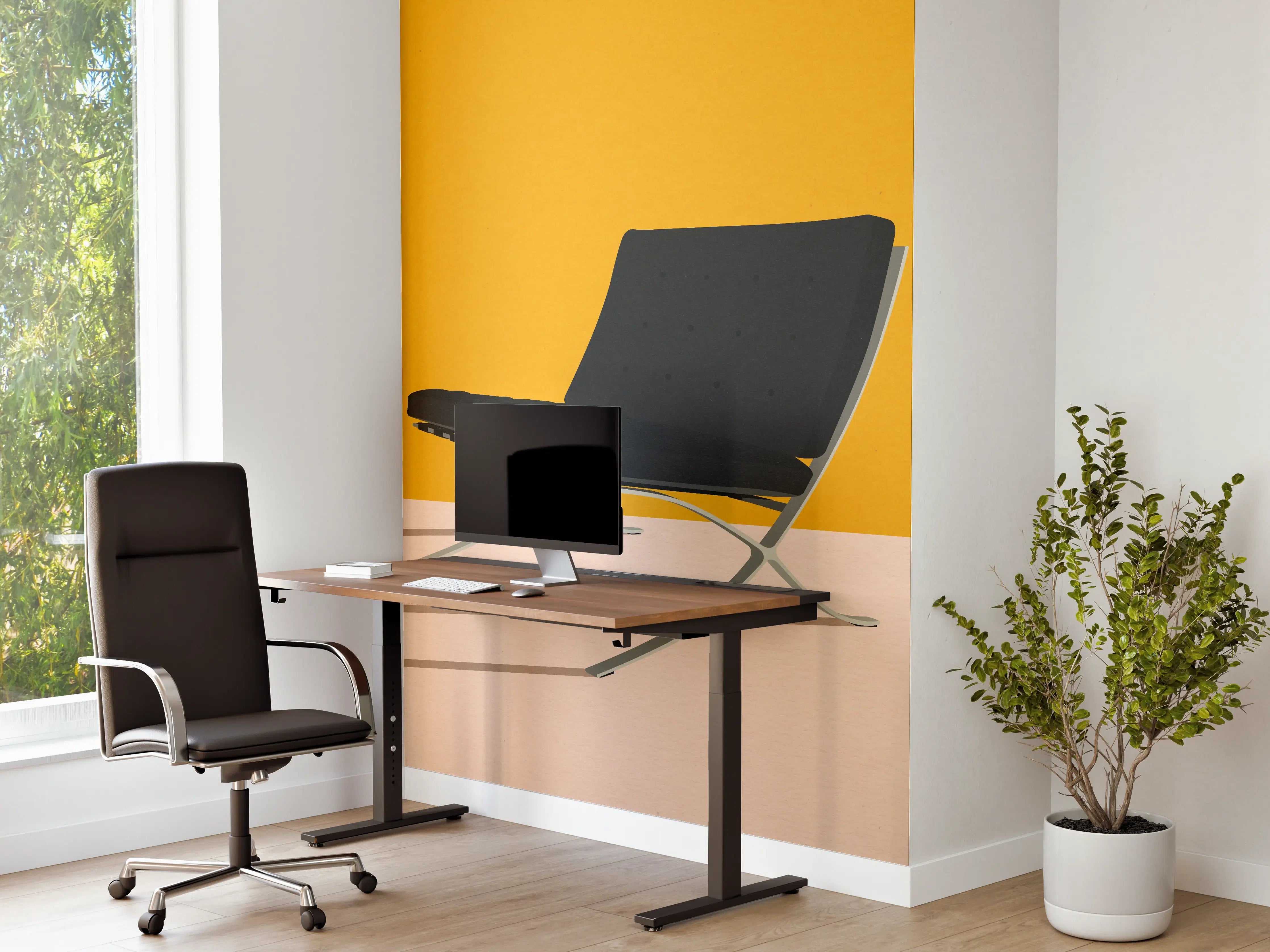 Büro Wandgestaltung - "Moderne weiße Keramikvase mit goldenen Akzenten - Exklusives Wohnaccessoire"
