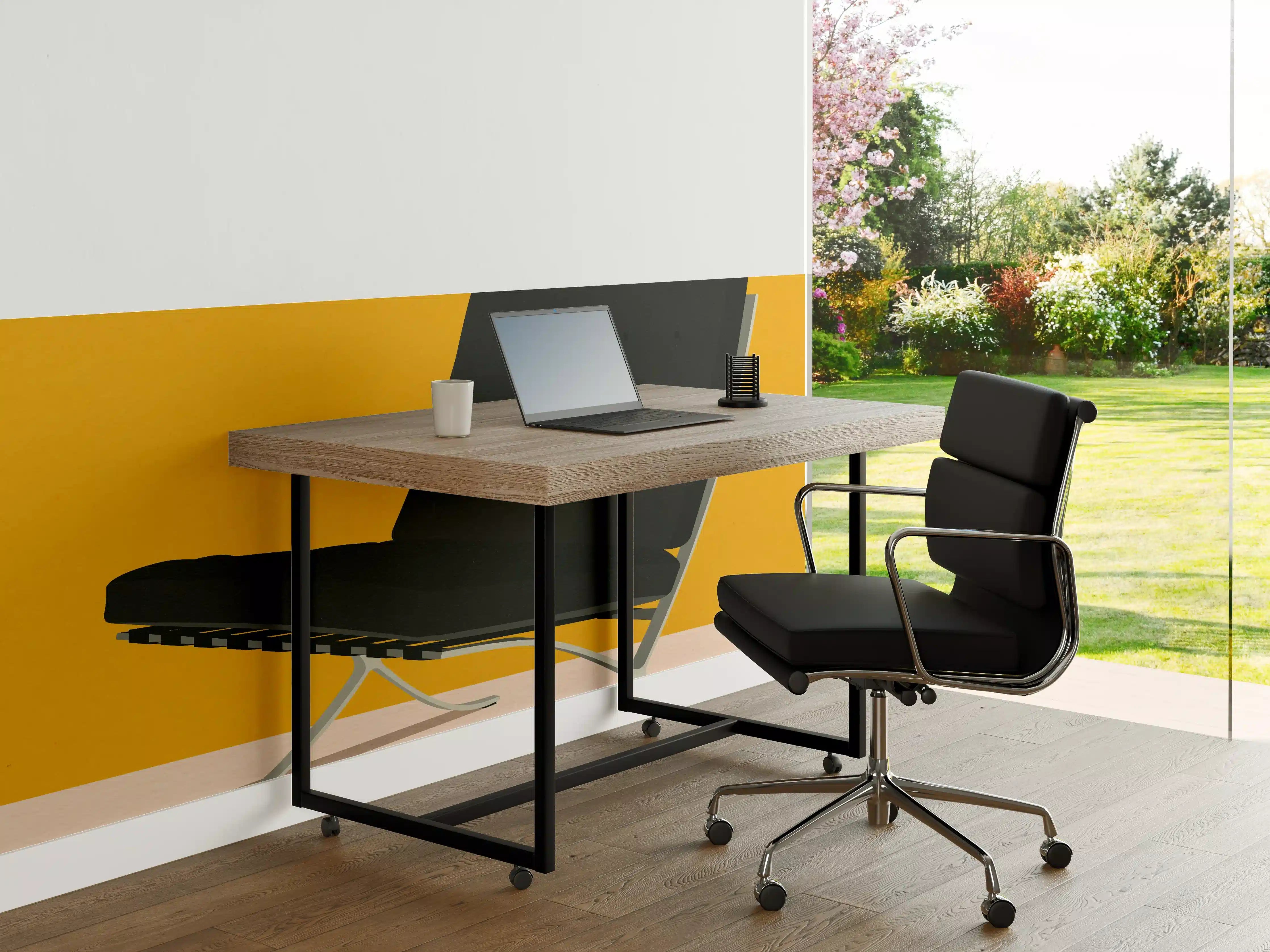 Büro Wandgestaltung - "Moderne weiße Keramikvase mit goldenen Akzenten - Exklusives Wohnaccessoire"