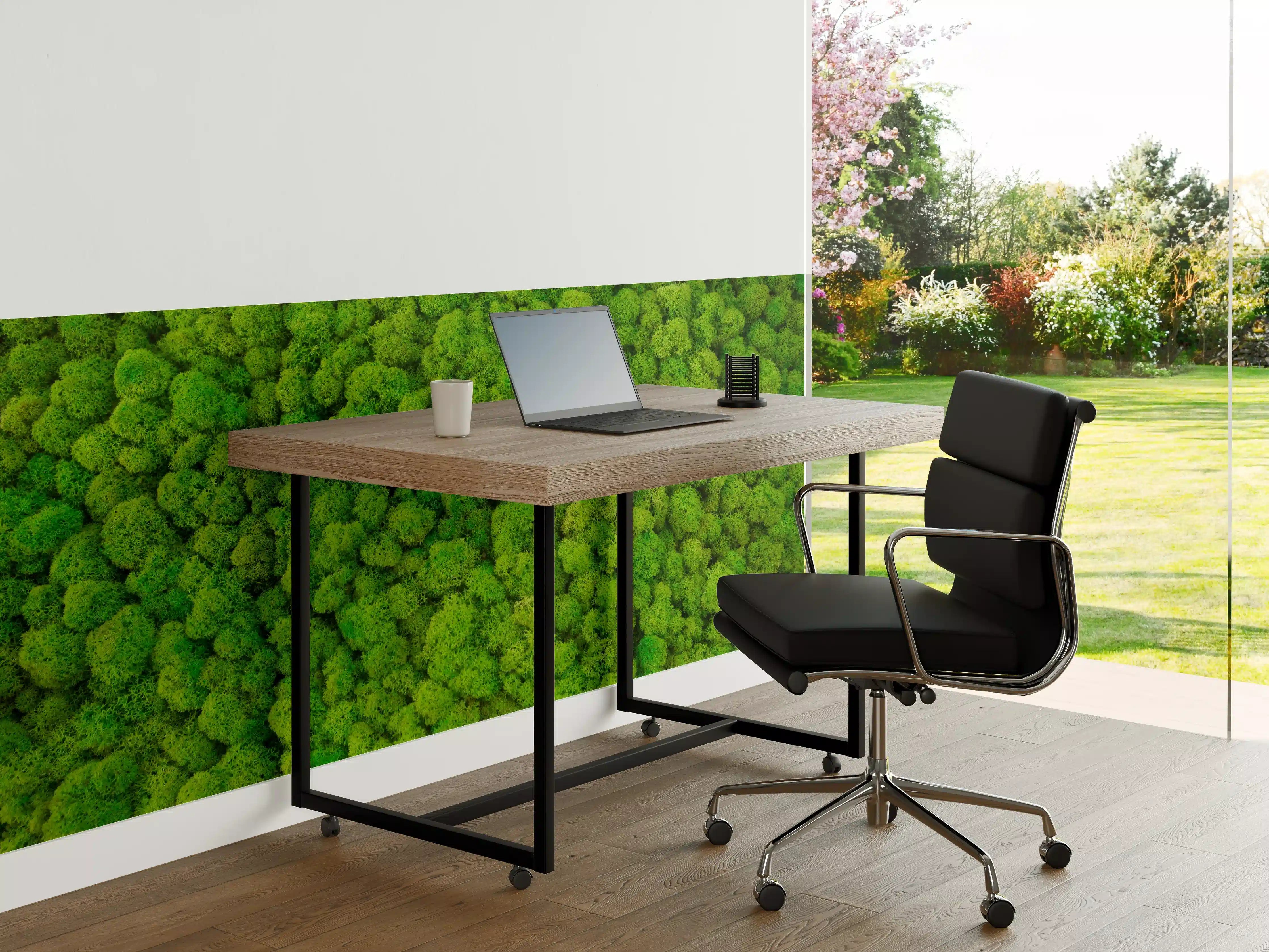 Büro Wandgestaltung - dekoratives Moos Design