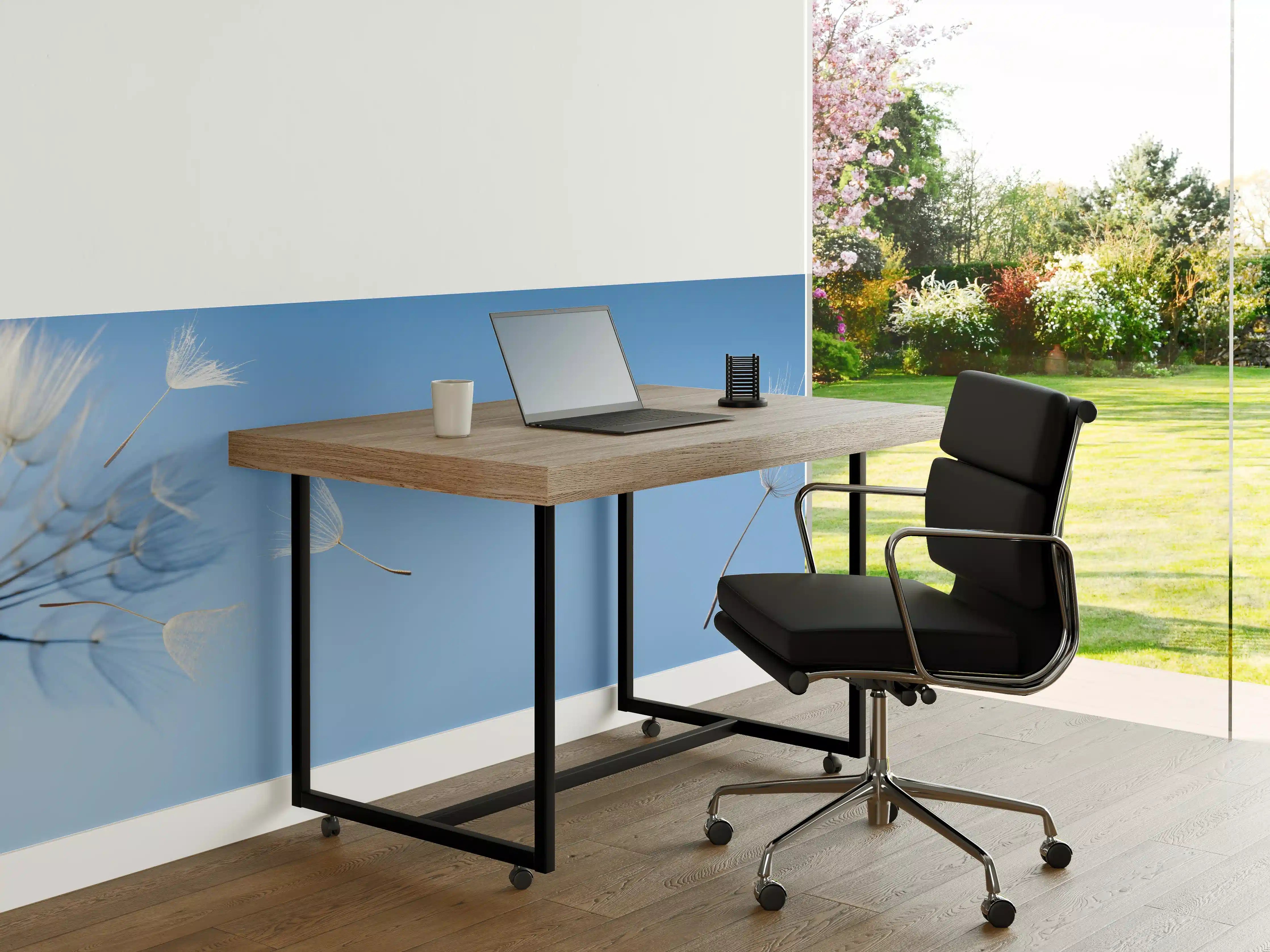 Büro Wandgestaltung - fliegende Löwenzahnsamen im Wind