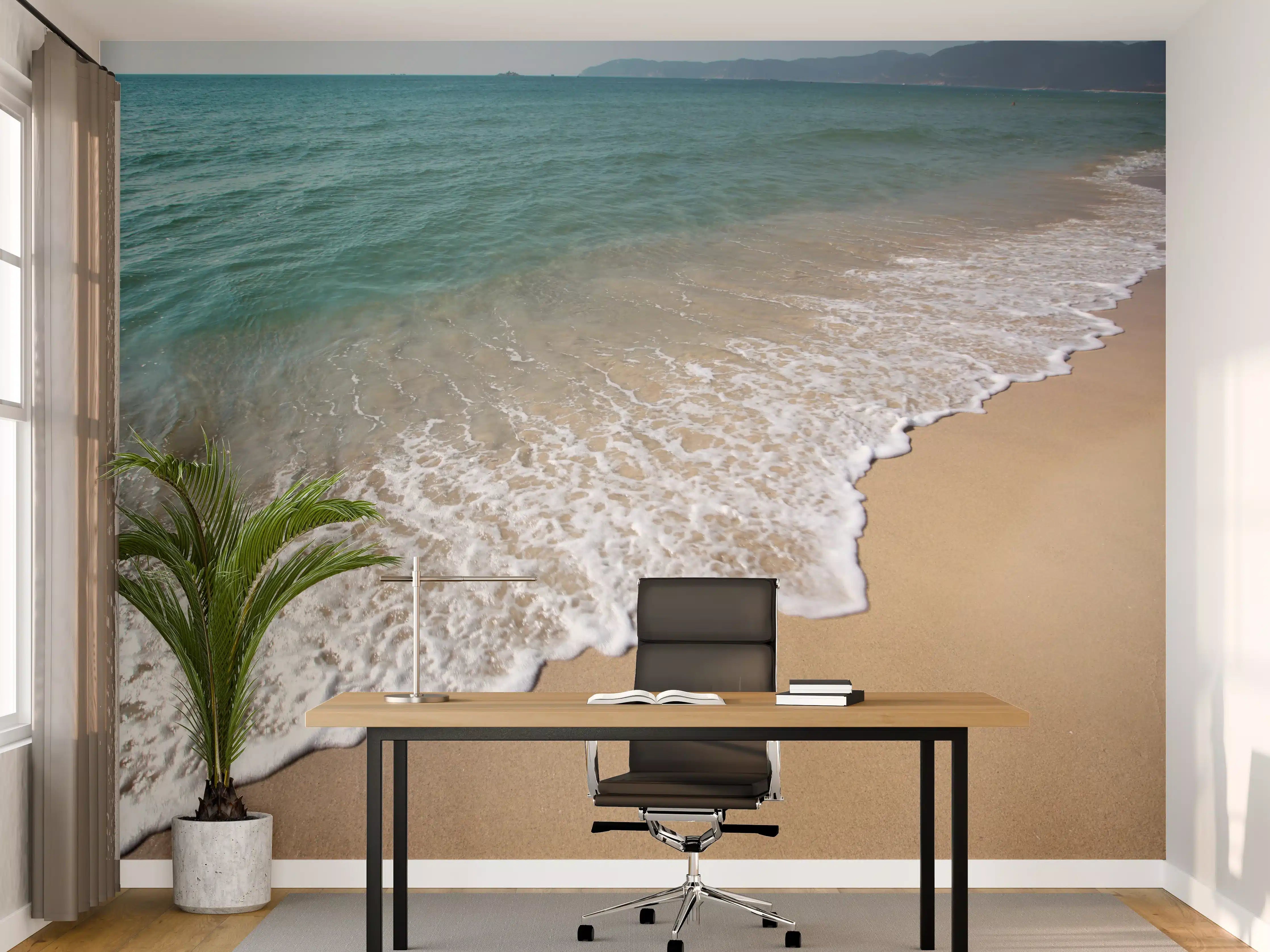 Büro Wandgestaltung - friedlicher Strand in Grieschenland