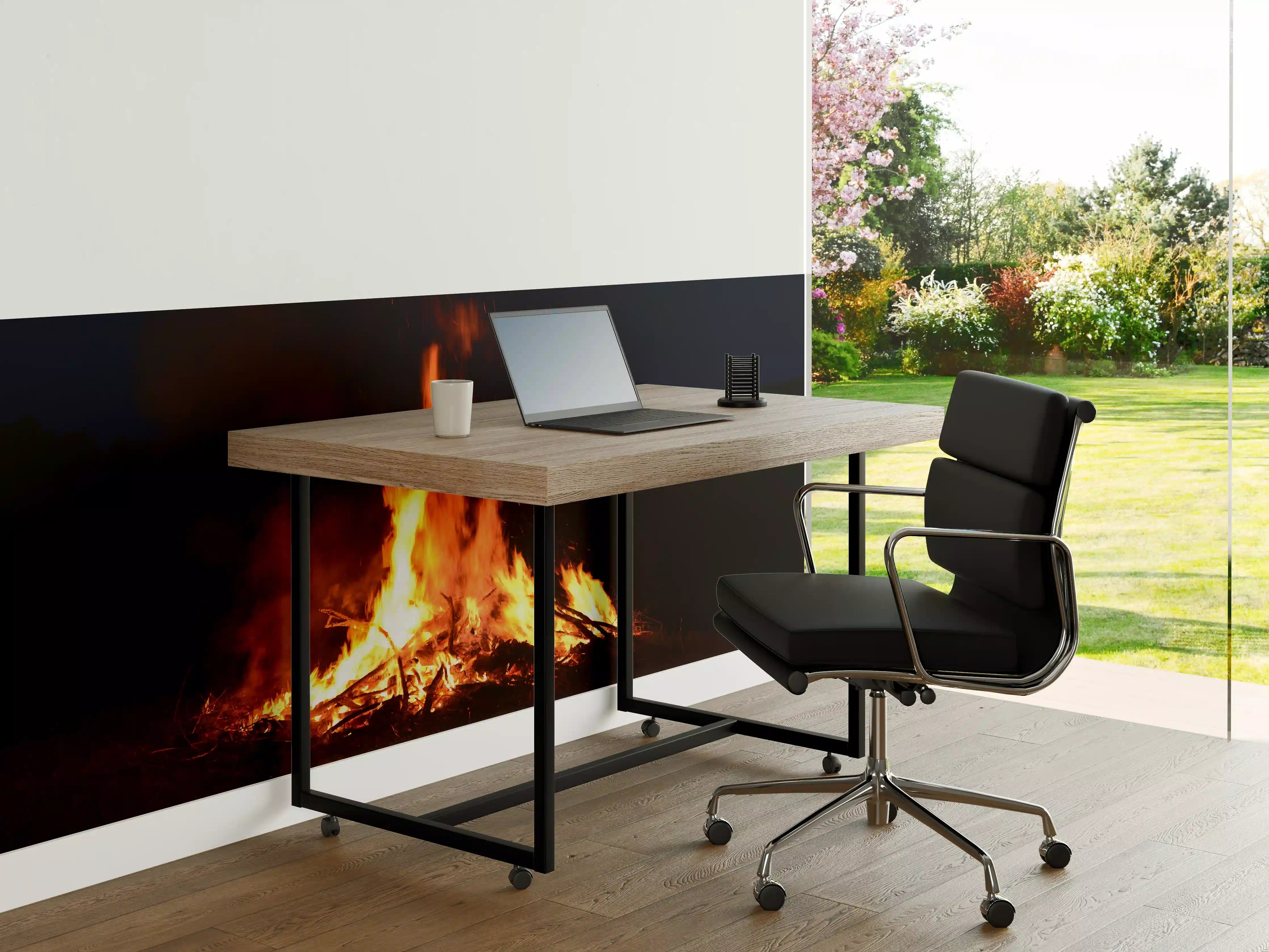 Büro Wandgestaltung - gewaltiges outdoor Lagerfeuer