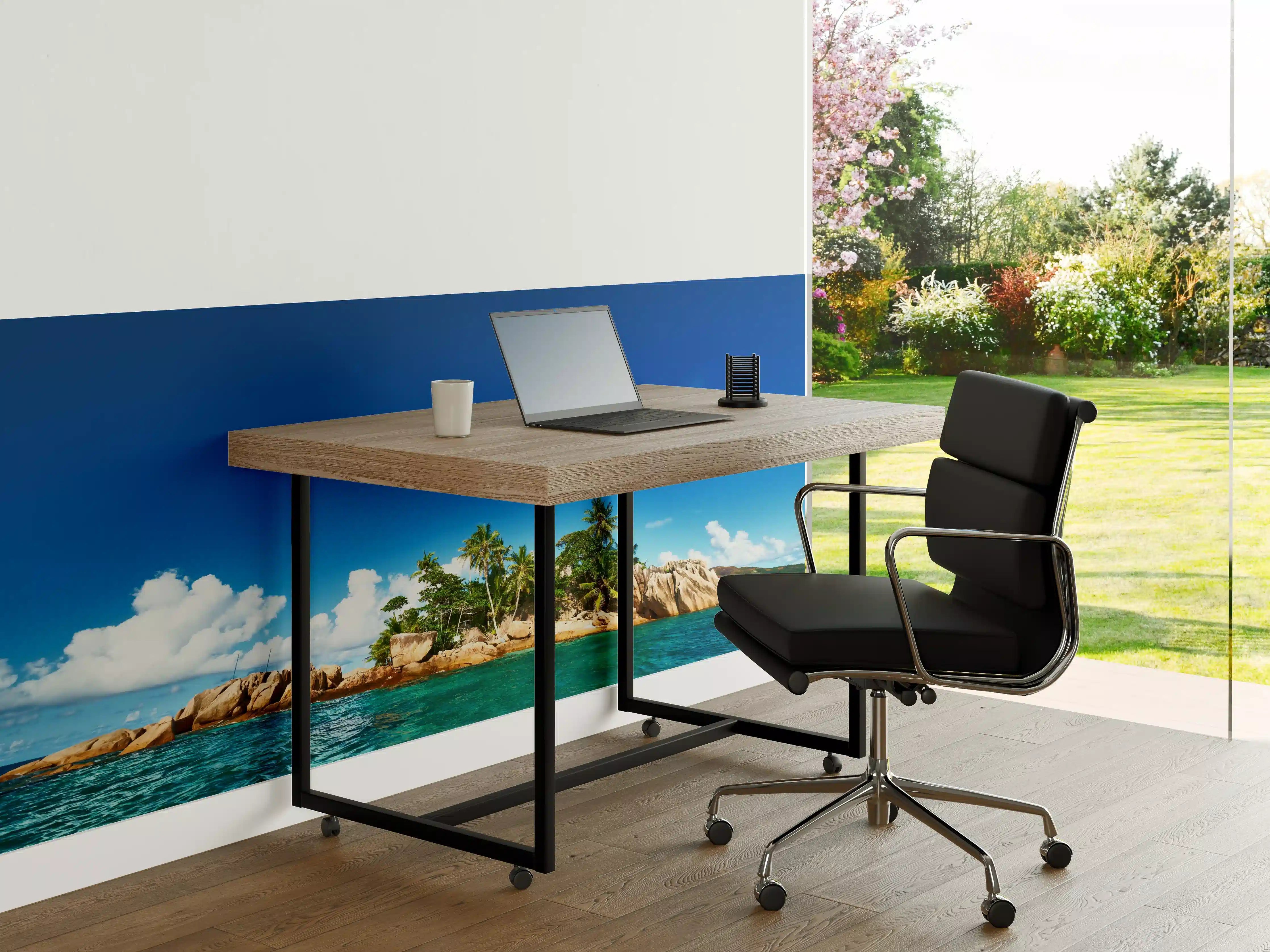 Büro Wandgestaltung - kleine tropische Insel vor Sankt Pierre