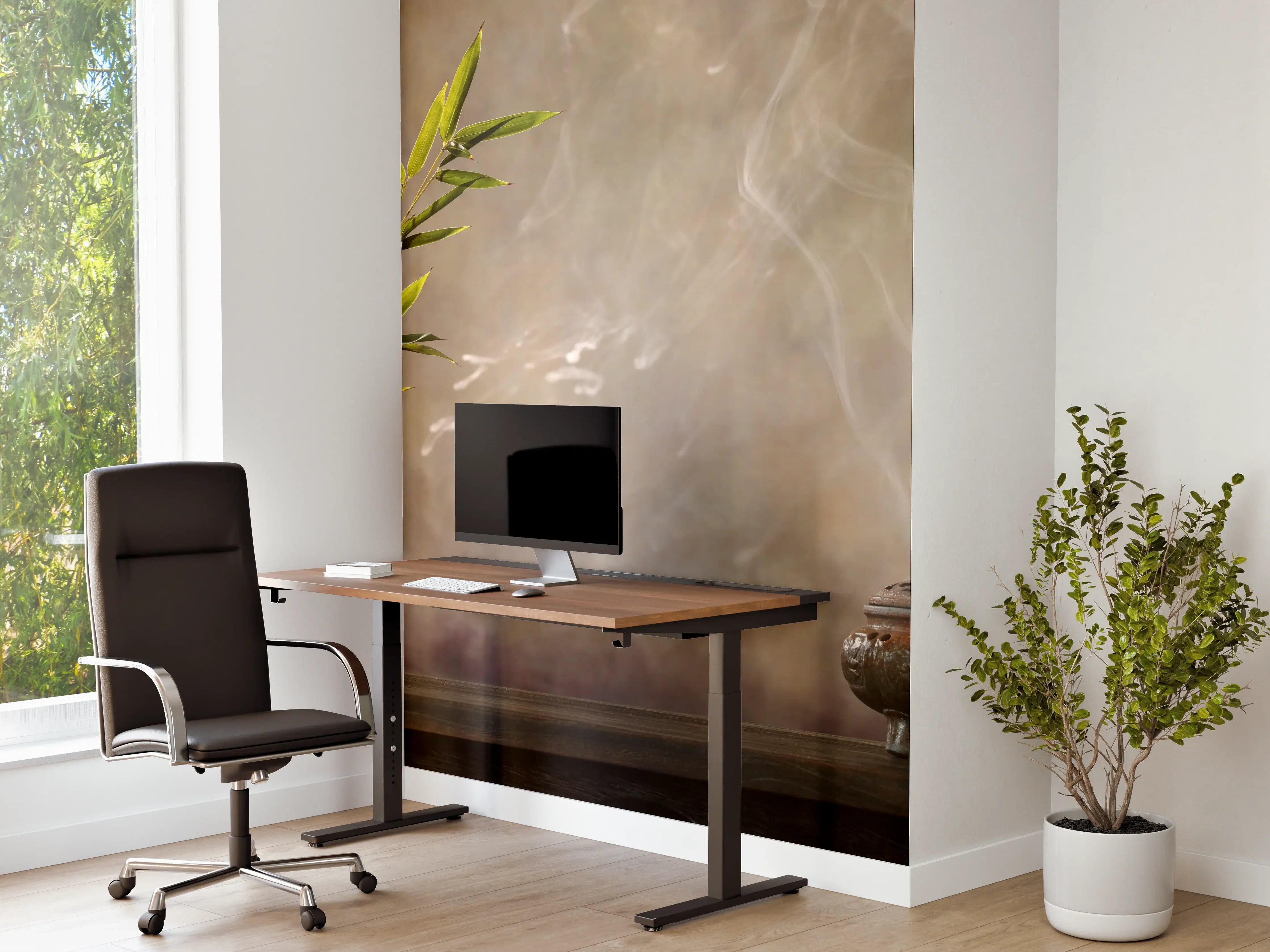 Büro Wandgestaltung - spirituelles Spa-Stillleben