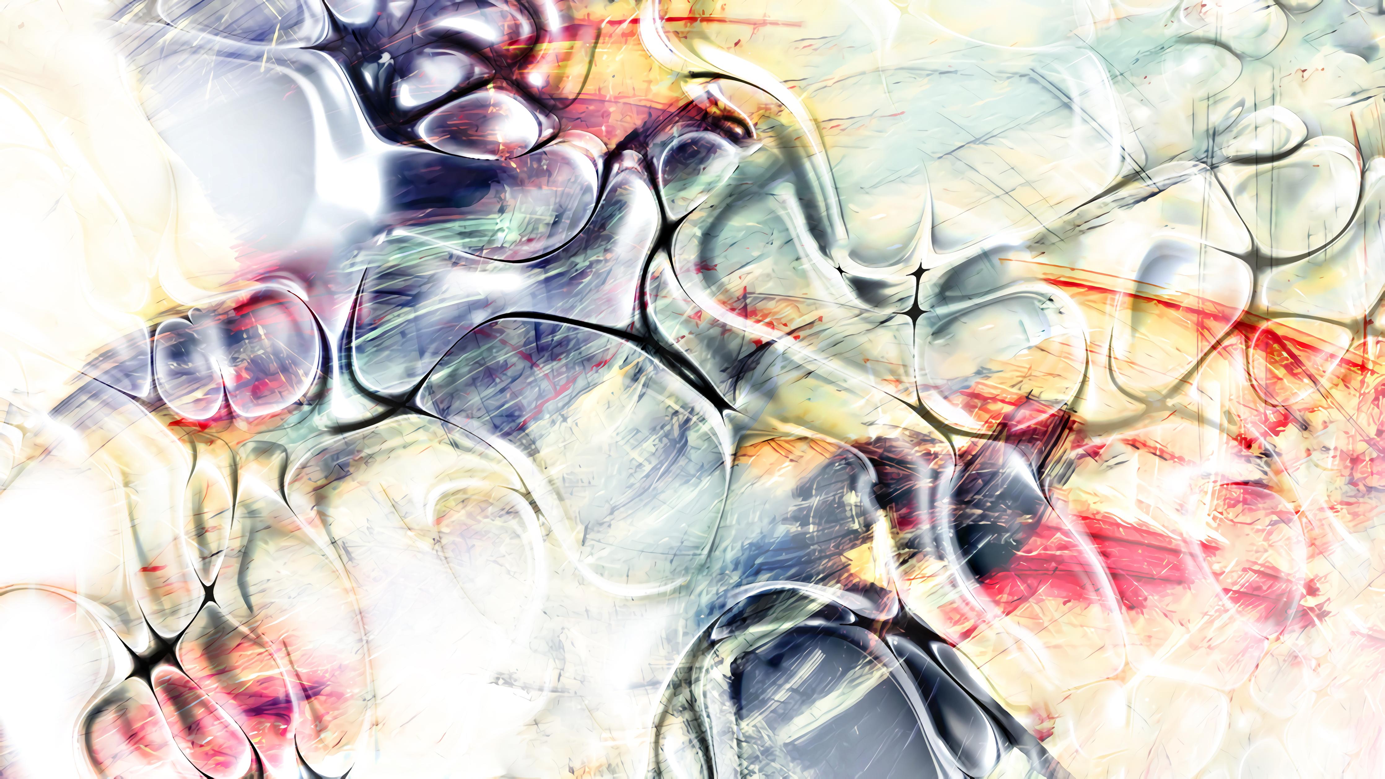 Duschrückwand-Abstrakte Pastell-Blumentextur mit Eleganz