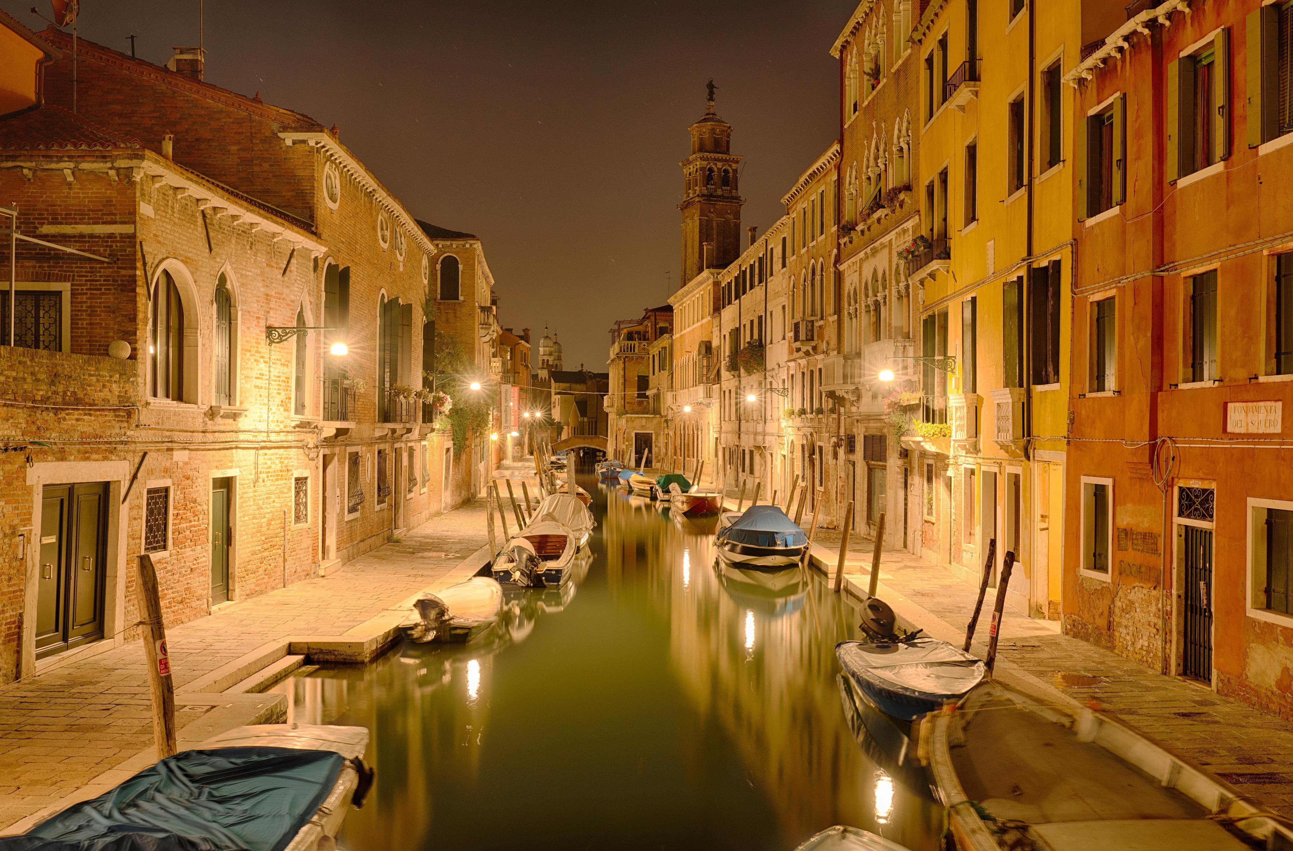 Duschrückwand-Venedig - Venezia in Nacht 1