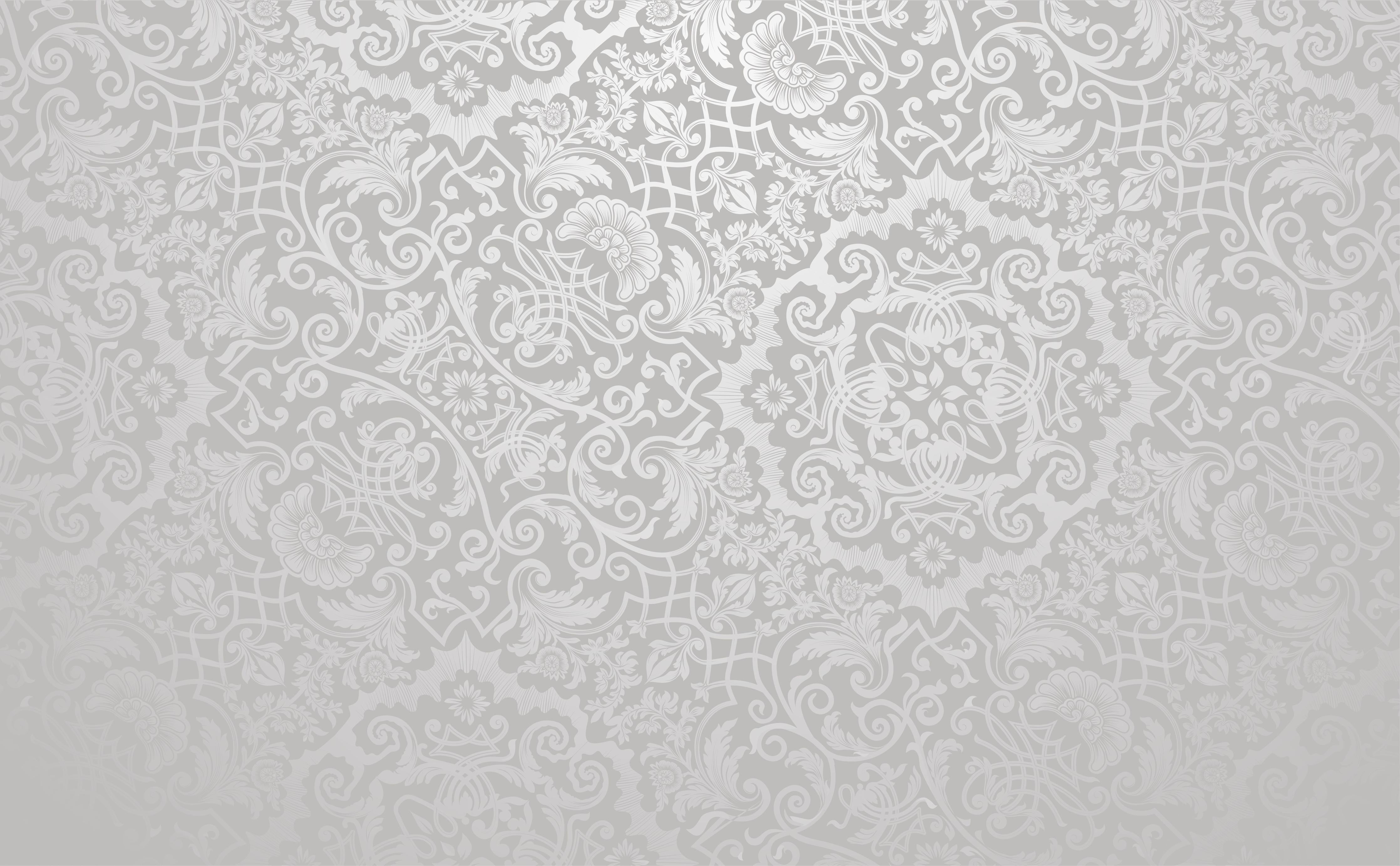 Duschrückwand-Edles Tapetendesign in Weiß und Grautönen