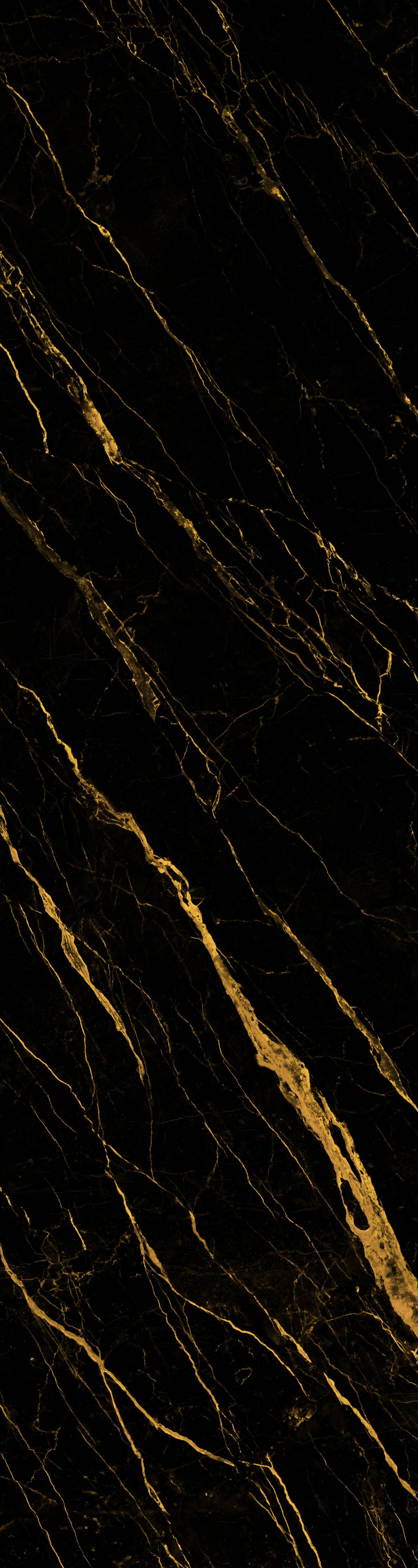 Duschrückwand-Elegante schwarze Marmortextur mit goldenen Adern