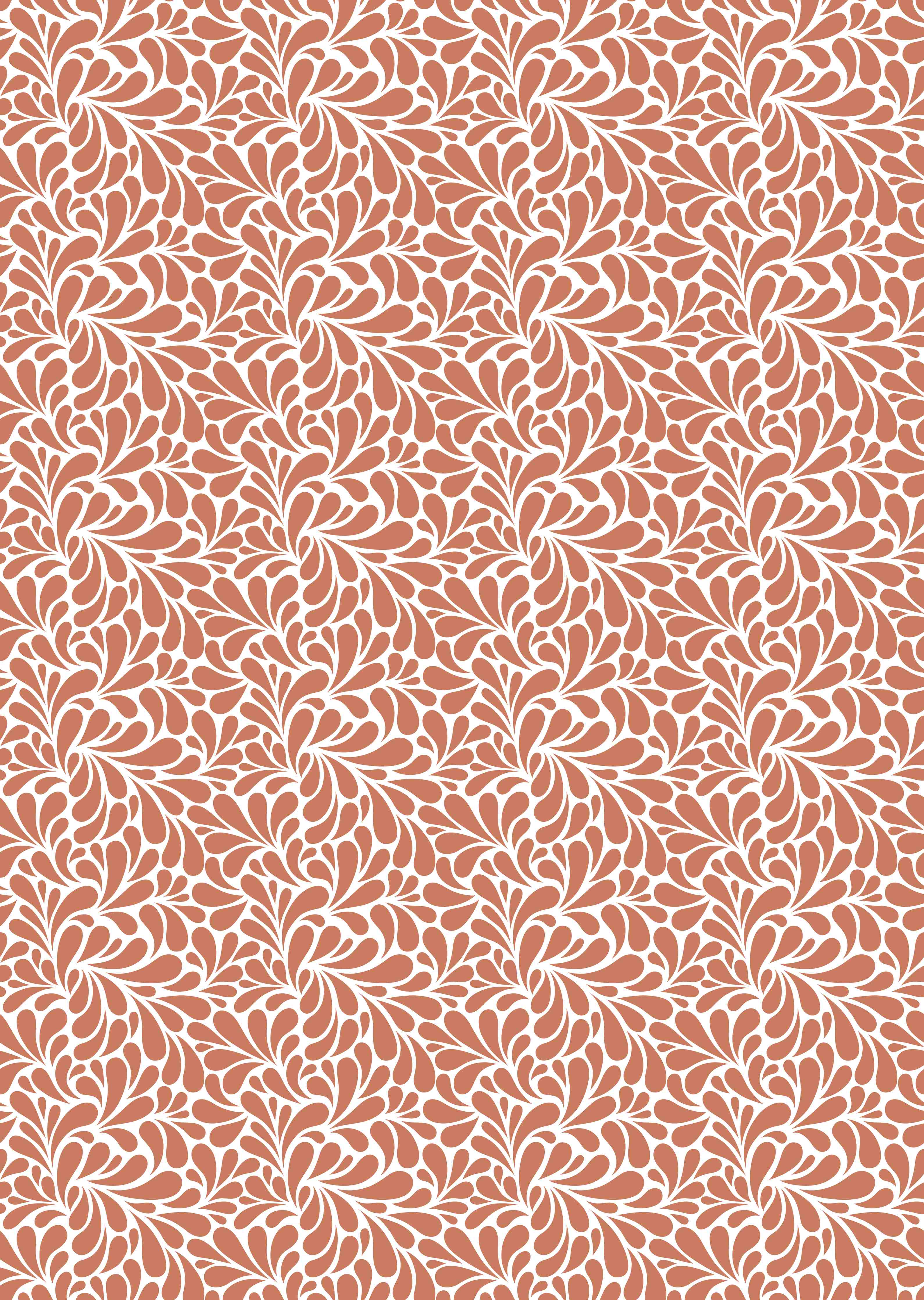 Duschrückwand-Elegante weiße Blumenmuster mit zarter orangefarbener Textur