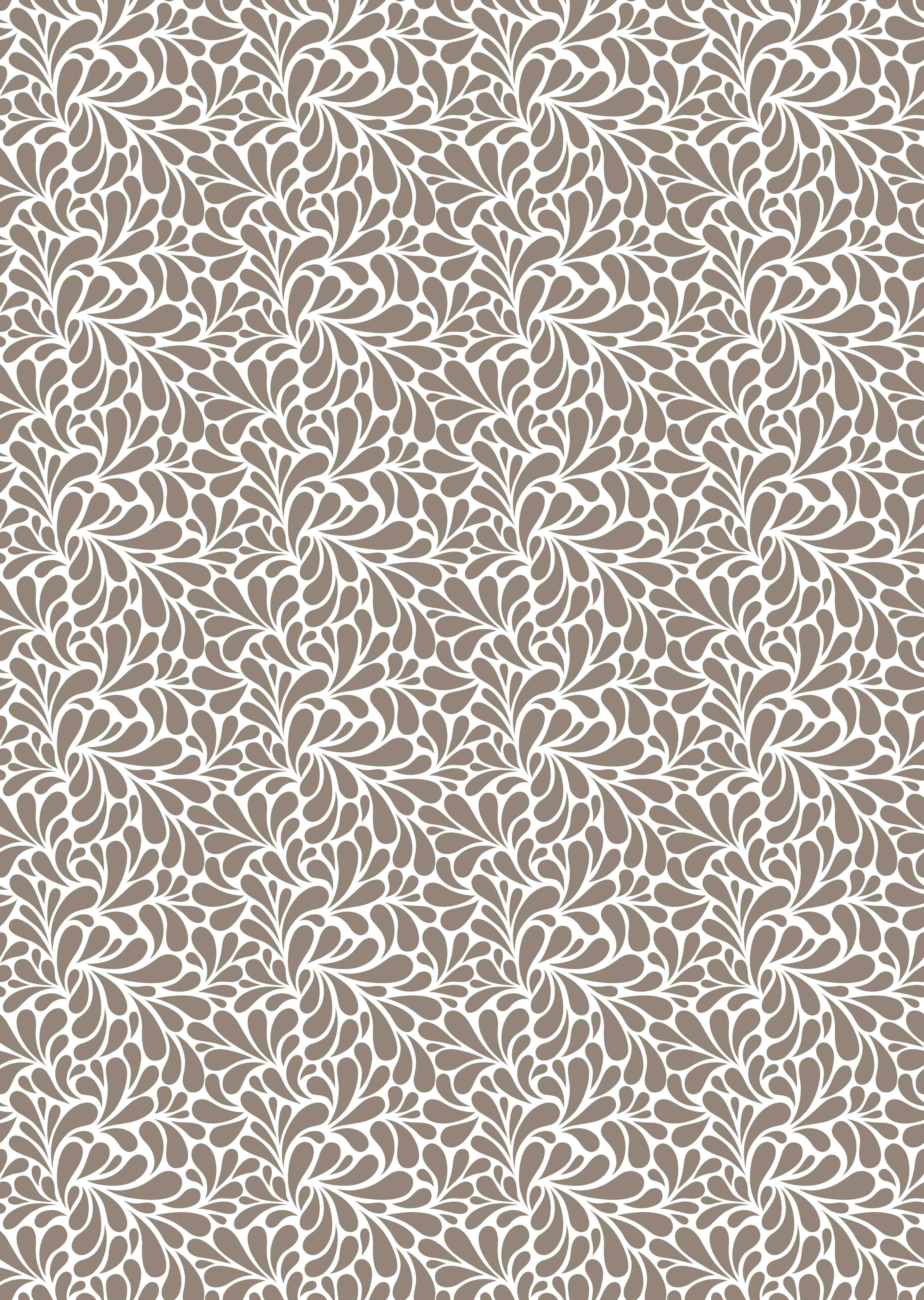 Duschrückwand-Elegantes Beigebraunes Ornamentmuster