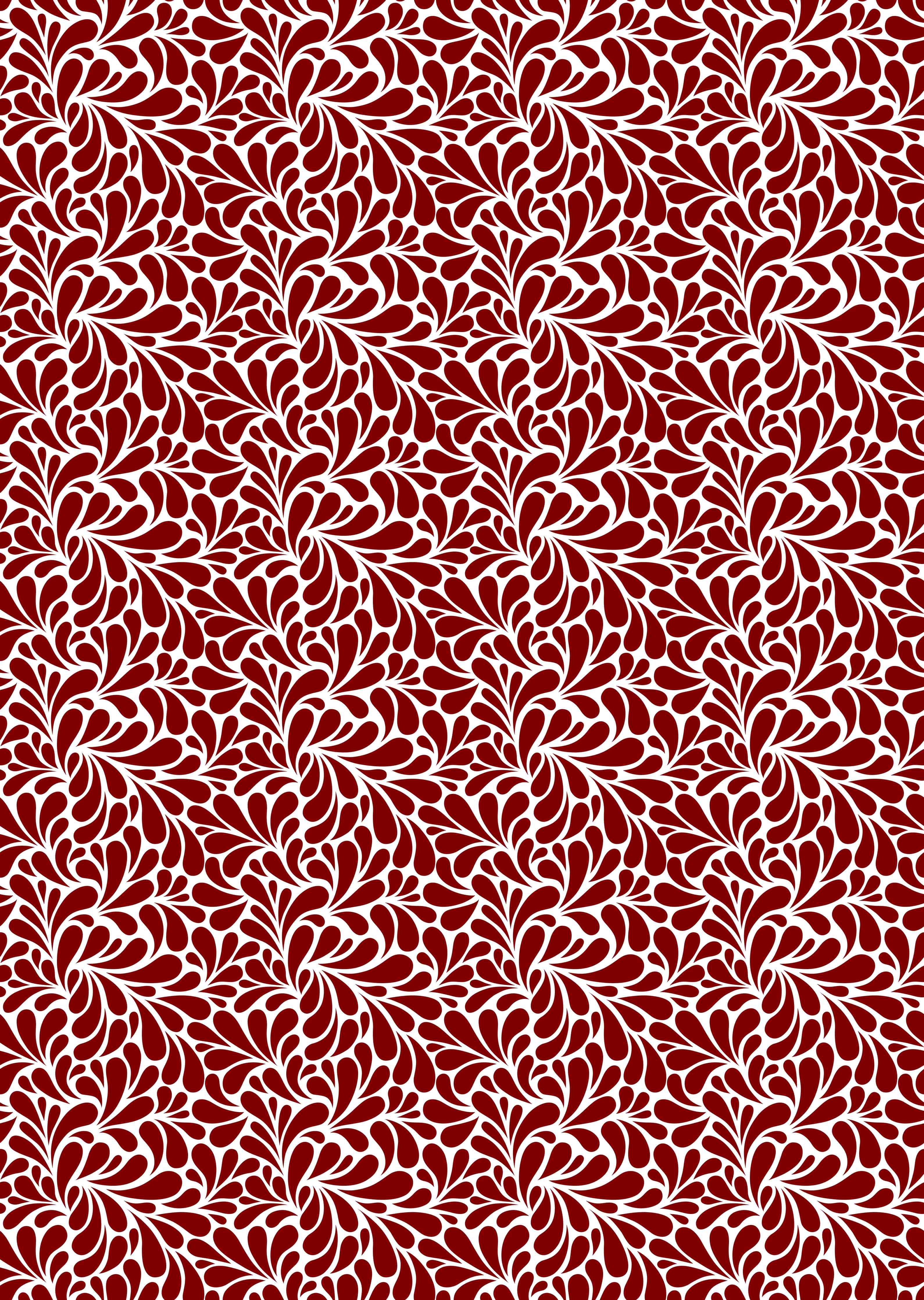 Duschrückwand-Elegantes Rot-Weiß-Blumenmuster