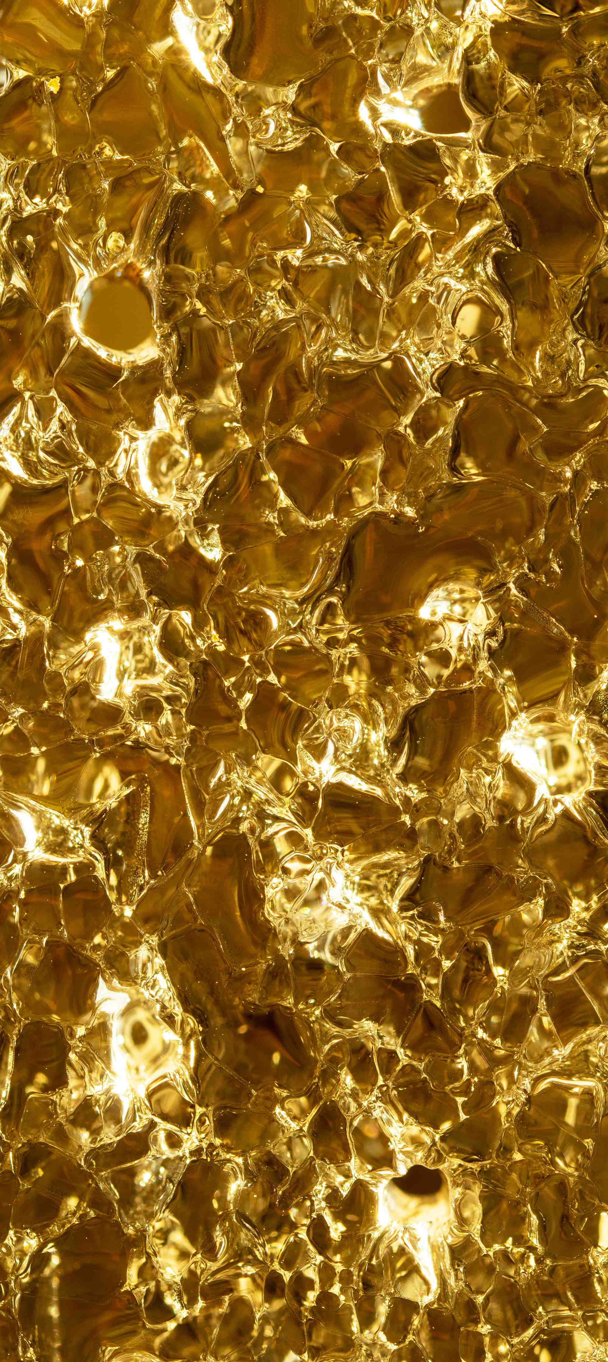 Duschrückwand-Goldene Muster mit reflektierenden Effekten